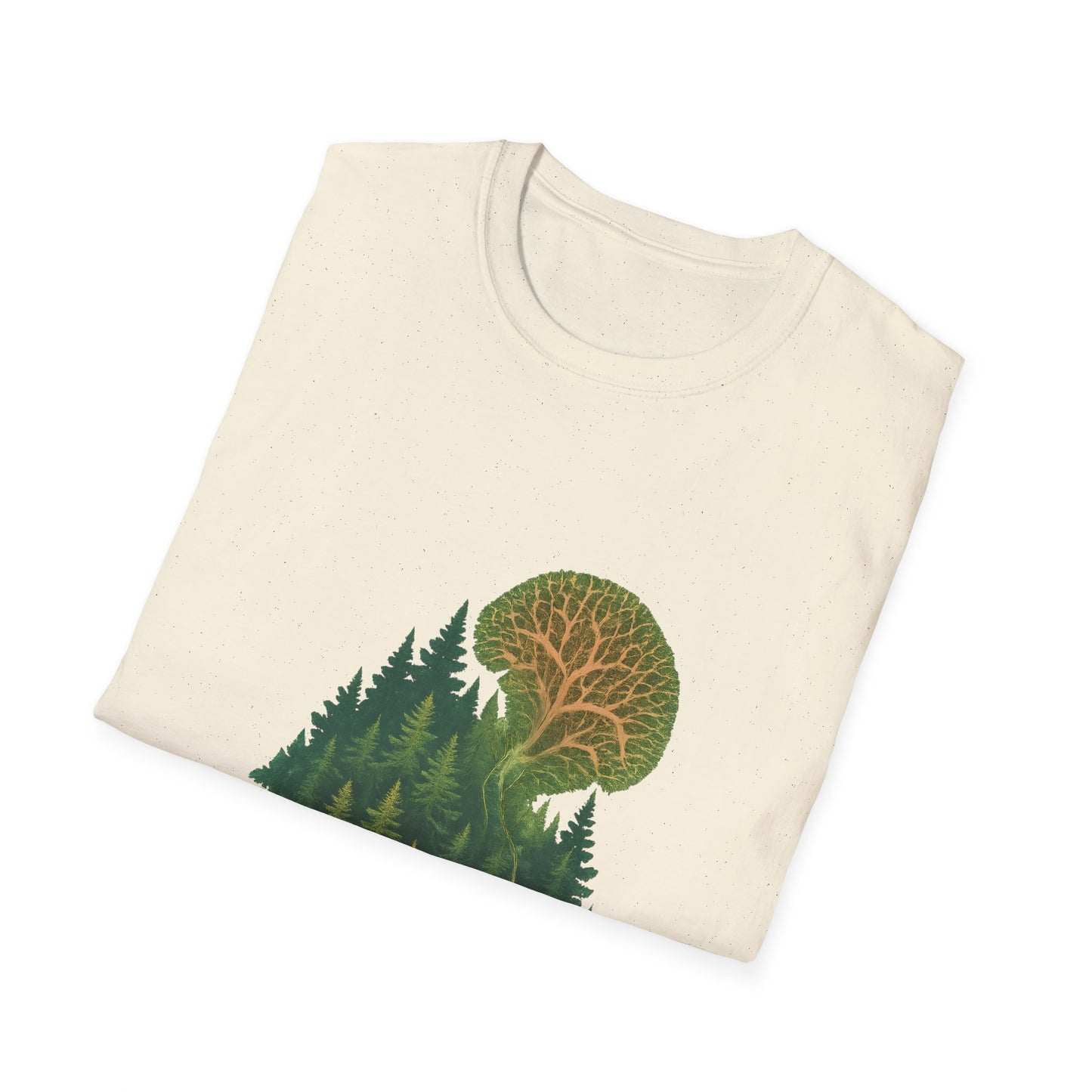 Fractal Forest T-Shirt – Nature Graphic Tee, Outdoor Shirt