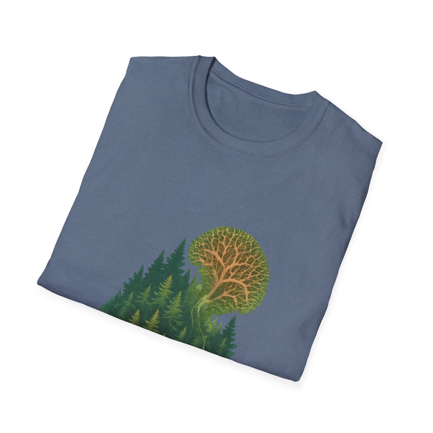 Fractal Forest T-Shirt – Nature Graphic Tee, Outdoor Shirt