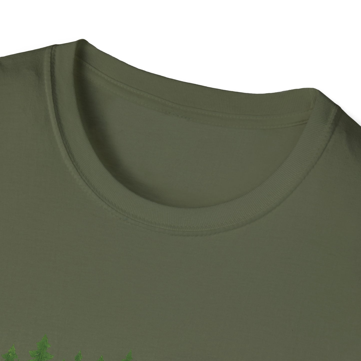 Fractal Forest T-Shirt – Nature Graphic Tee, Outdoor Shirt