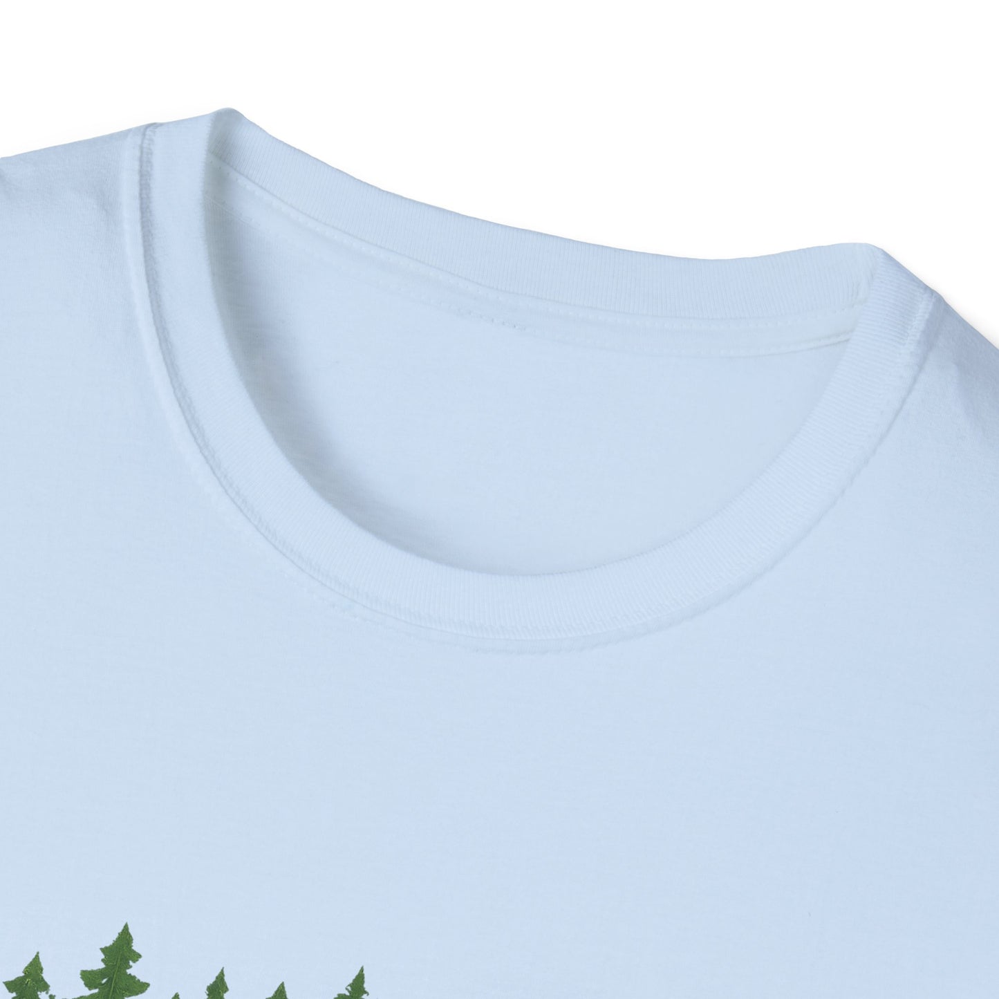 Fractal Forest T-Shirt – Nature Graphic Tee, Outdoor Shirt