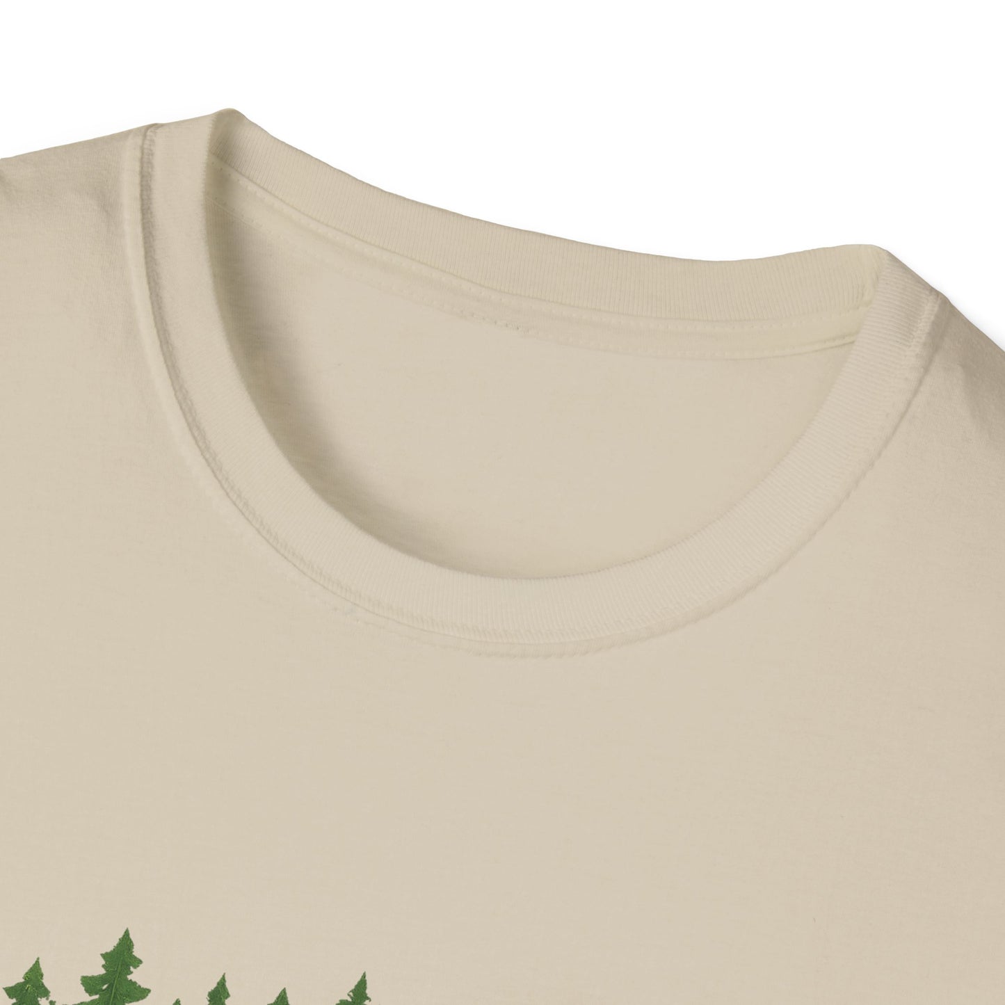 Fractal Forest T-Shirt – Nature Graphic Tee, Outdoor Shirt