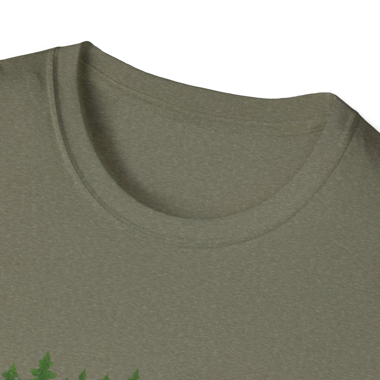 Fractal Forest T-Shirt – Nature Graphic Tee, Outdoor Shirt
