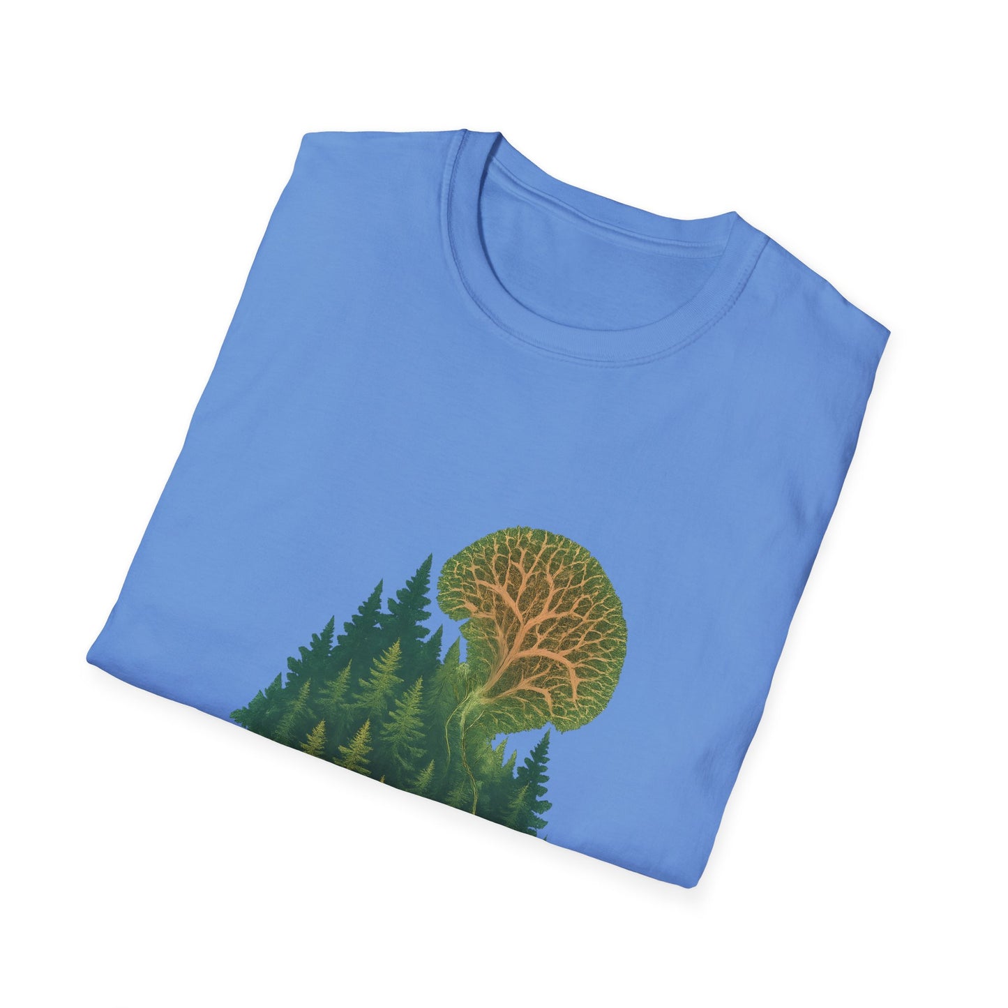 Fractal Forest T-Shirt – Nature Graphic Tee, Outdoor Shirt