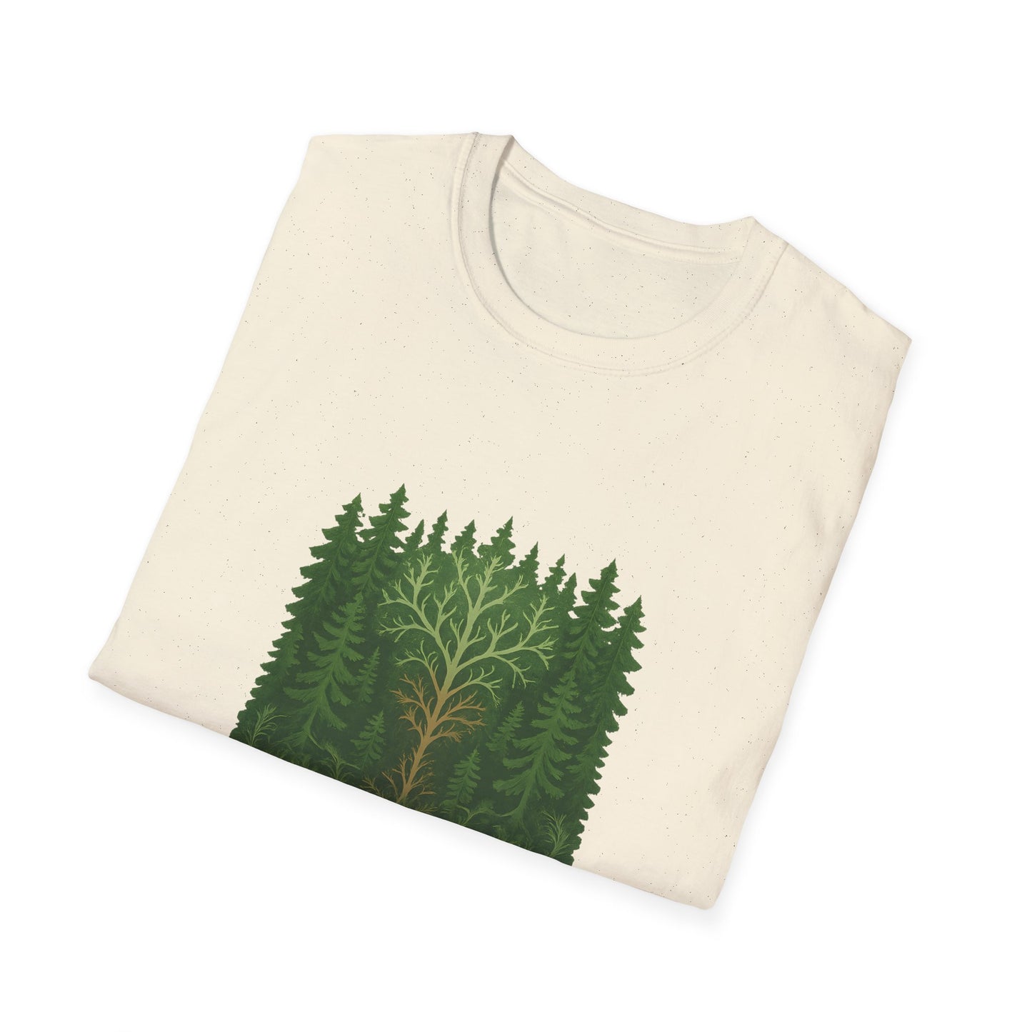 Fractal Forest T-Shirt – Nature Graphic Tee, Outdoor Shirt