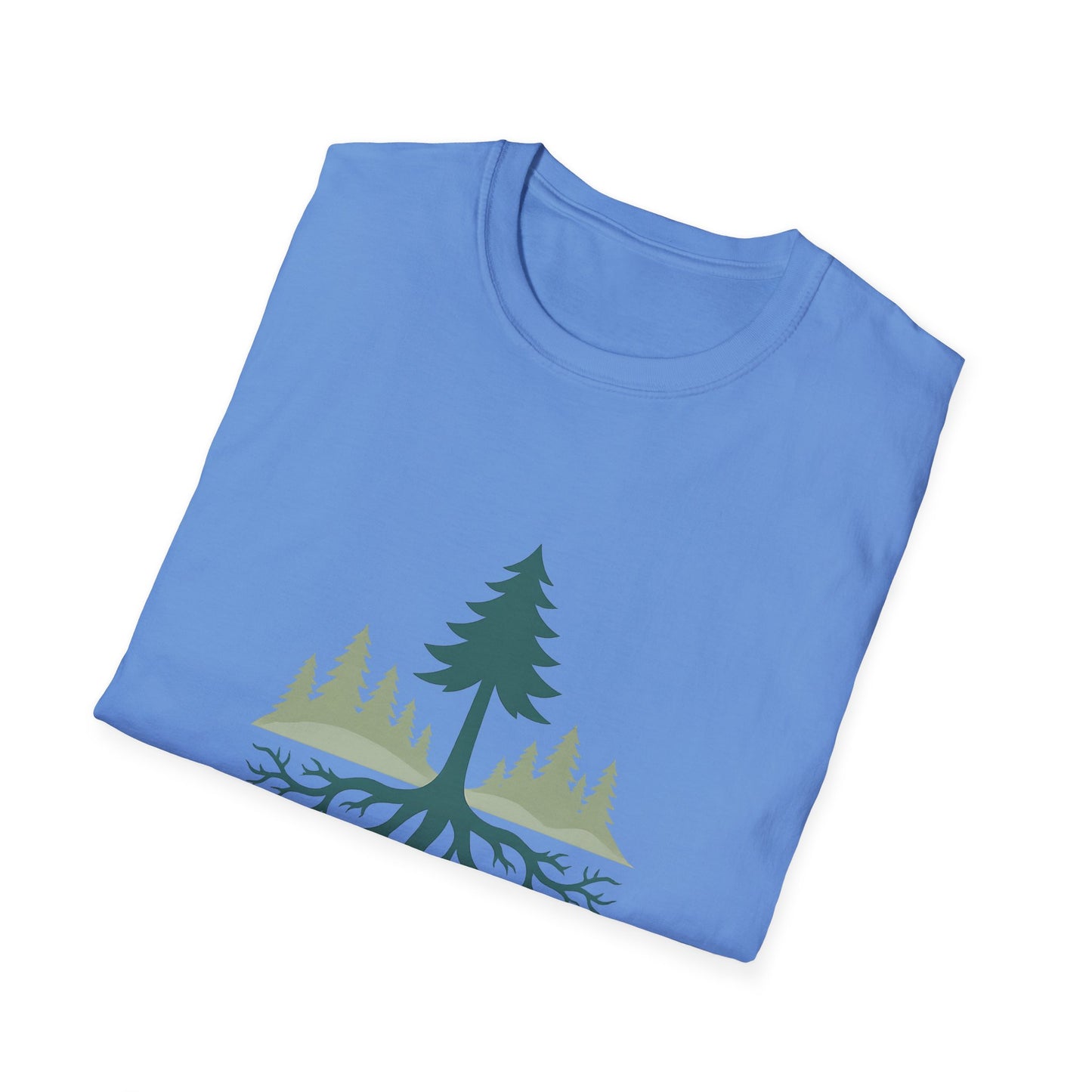 Fractal Forest T-Shirt – Nature Graphic Tee, Outdoor Shirt