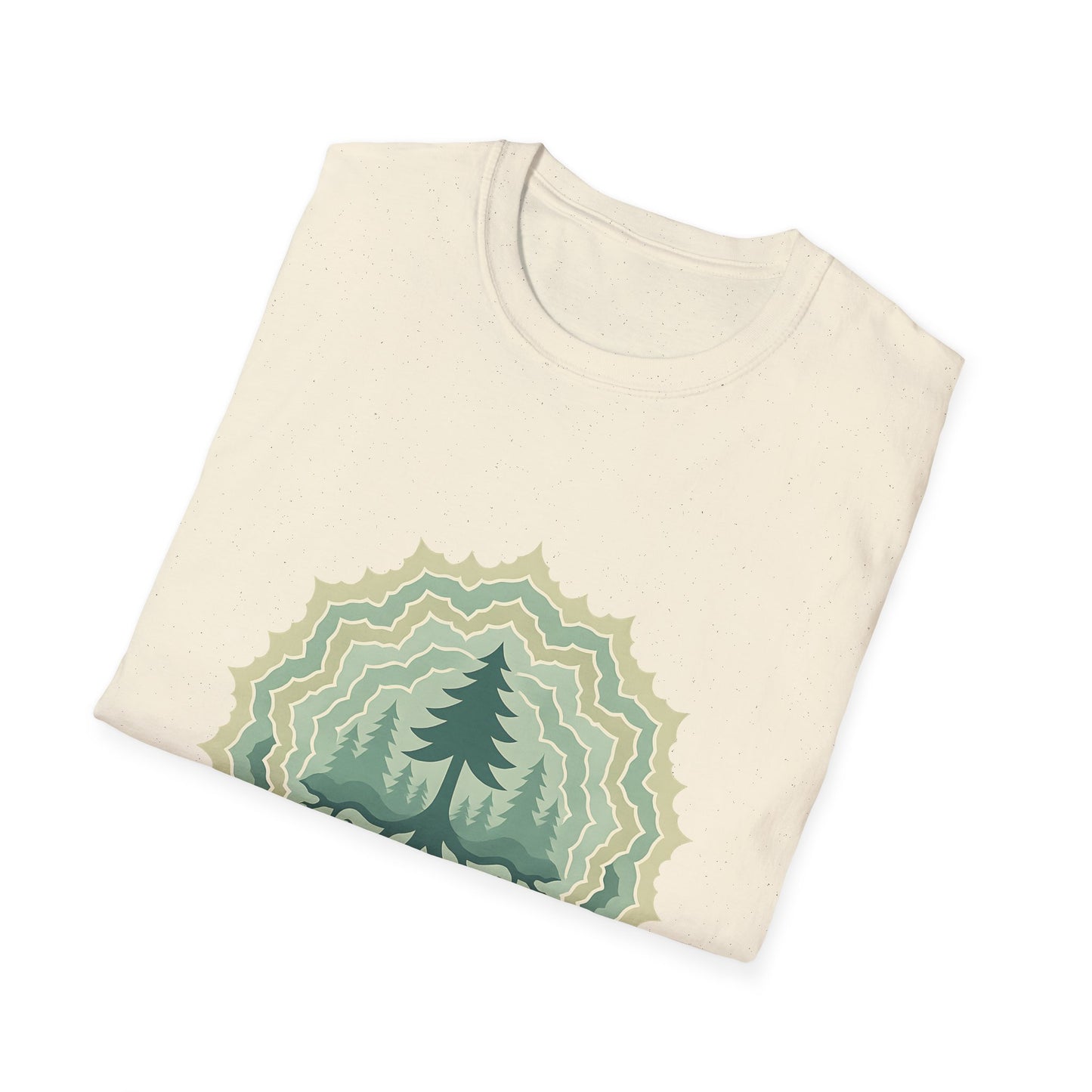 Fractal Forest T-Shirt – Nature Graphic Tee, Outdoor Shirt