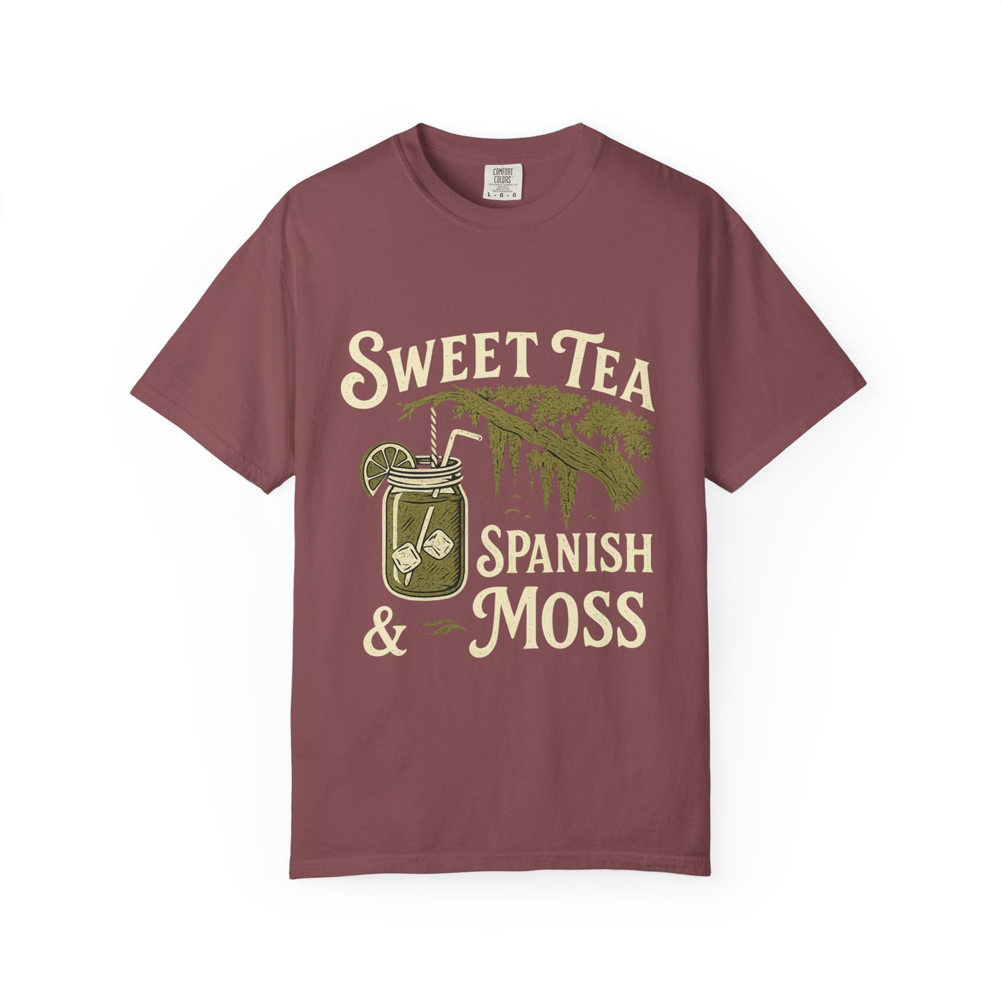 Sweet Tea & Spanish Moss T-Shirt, Vintage Style Tee, Southern Comfort Apparel, Gift for Tea Lovers, Relaxed Fit T-Shirt