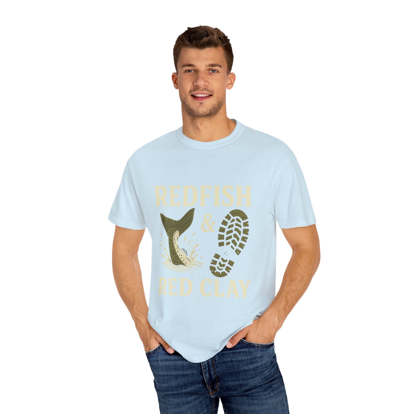 Southern Style Red Fish Garment-Dyed T-shirt