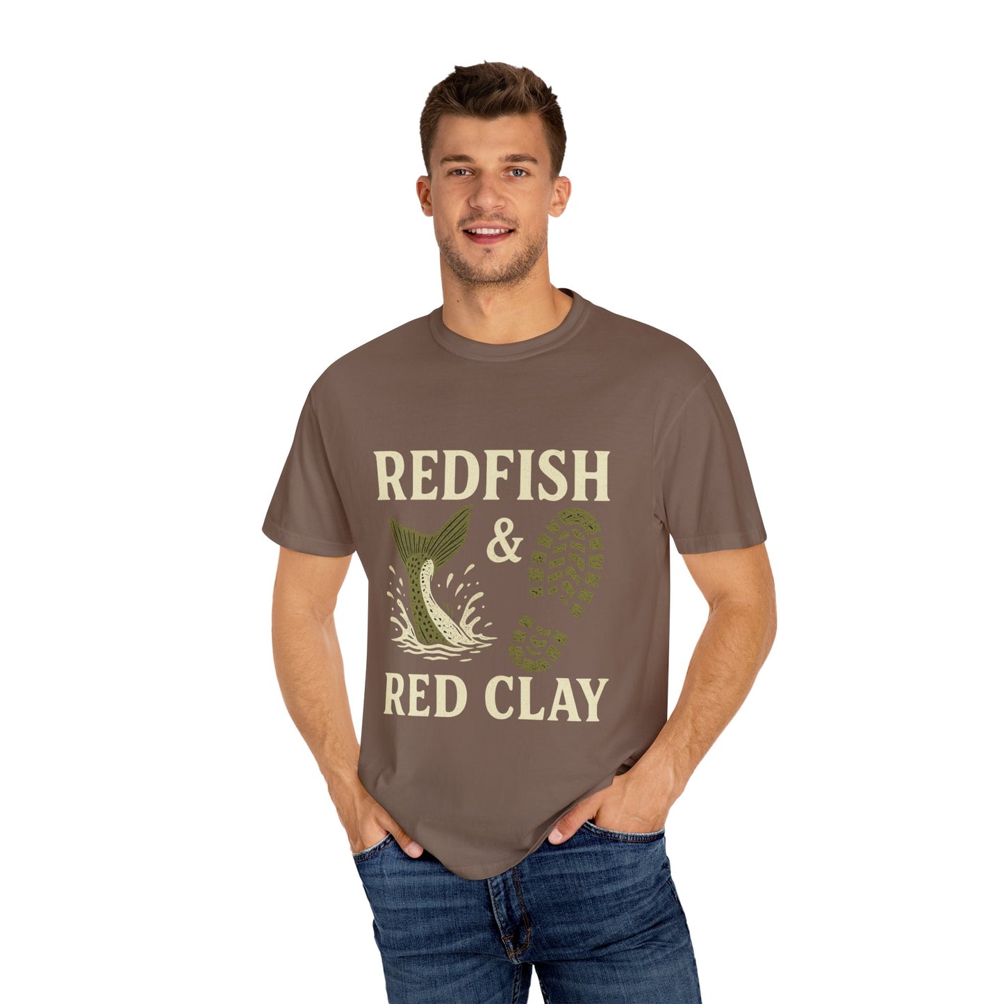 Southern Style Red Fish Garment-Dyed T-shirt