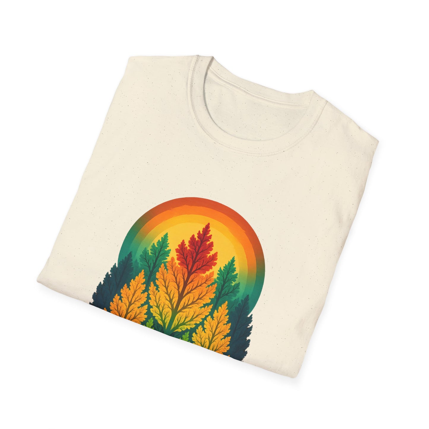 Fractal Forest T-Shirt – Nature Graphic Tee, Outdoor Shirt