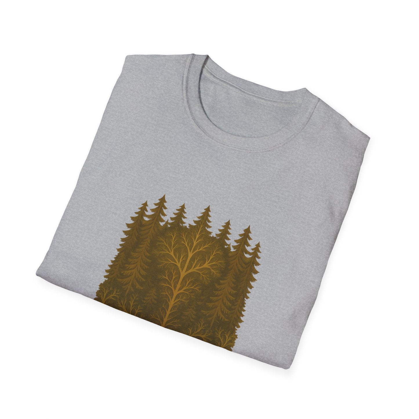 Fractal Forest T-Shirt – Nature Graphic Tee, Outdoor Shirt