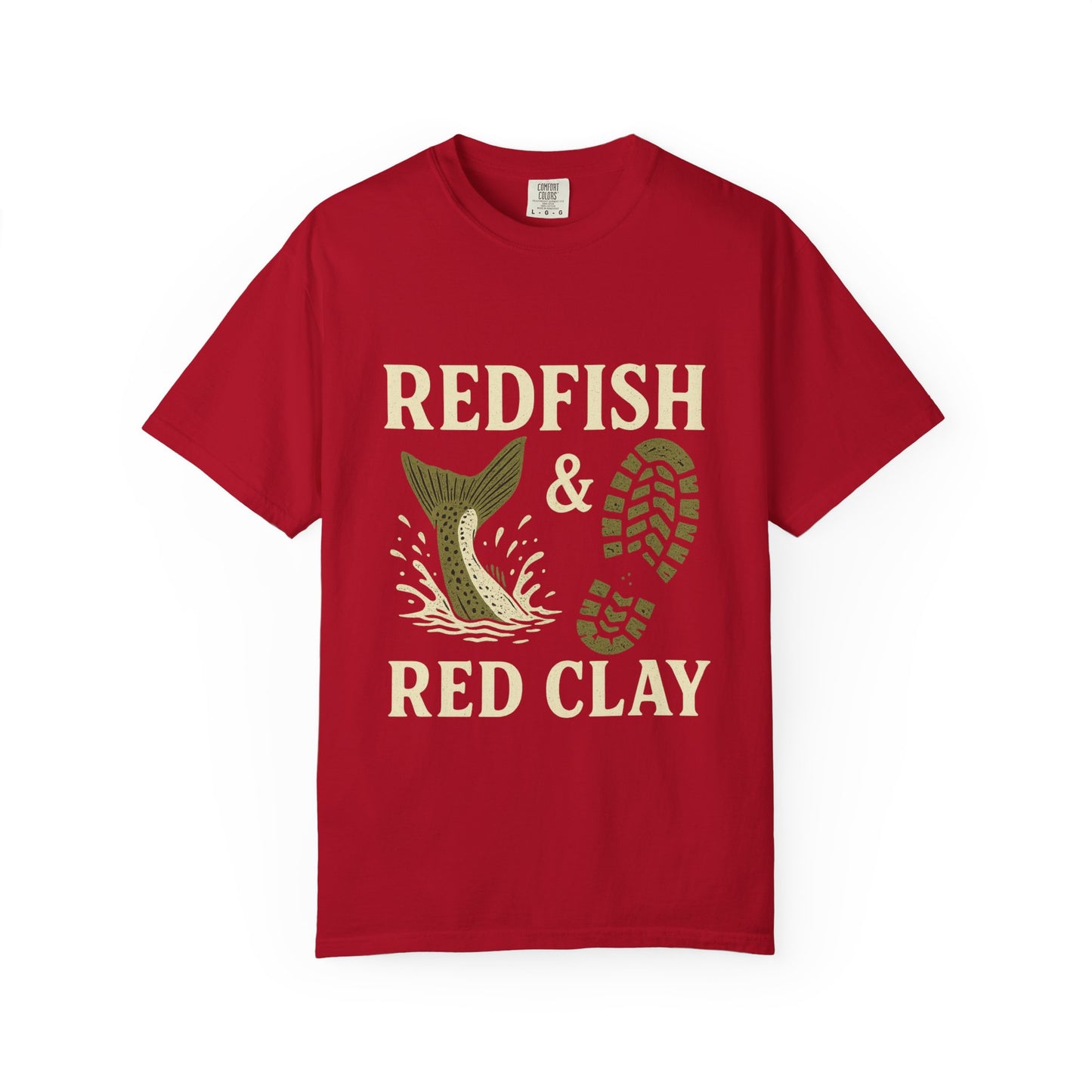 Southern Style Red Fish Garment-Dyed T-shirt