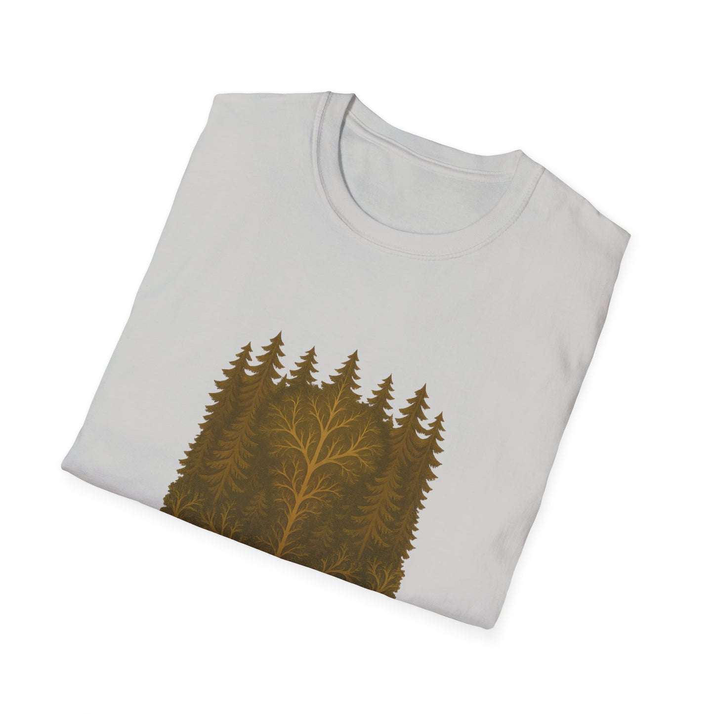 Fractal Forest T-Shirt – Nature Graphic Tee, Outdoor Shirt