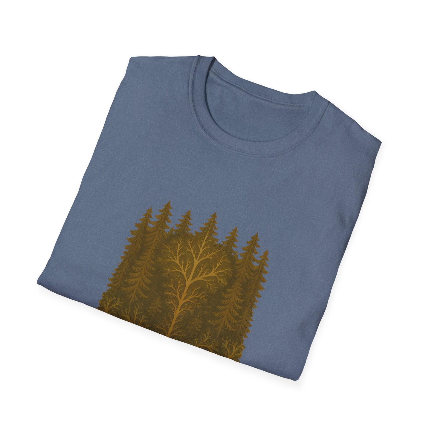 Fractal Forest T-Shirt – Nature Graphic Tee, Outdoor Shirt