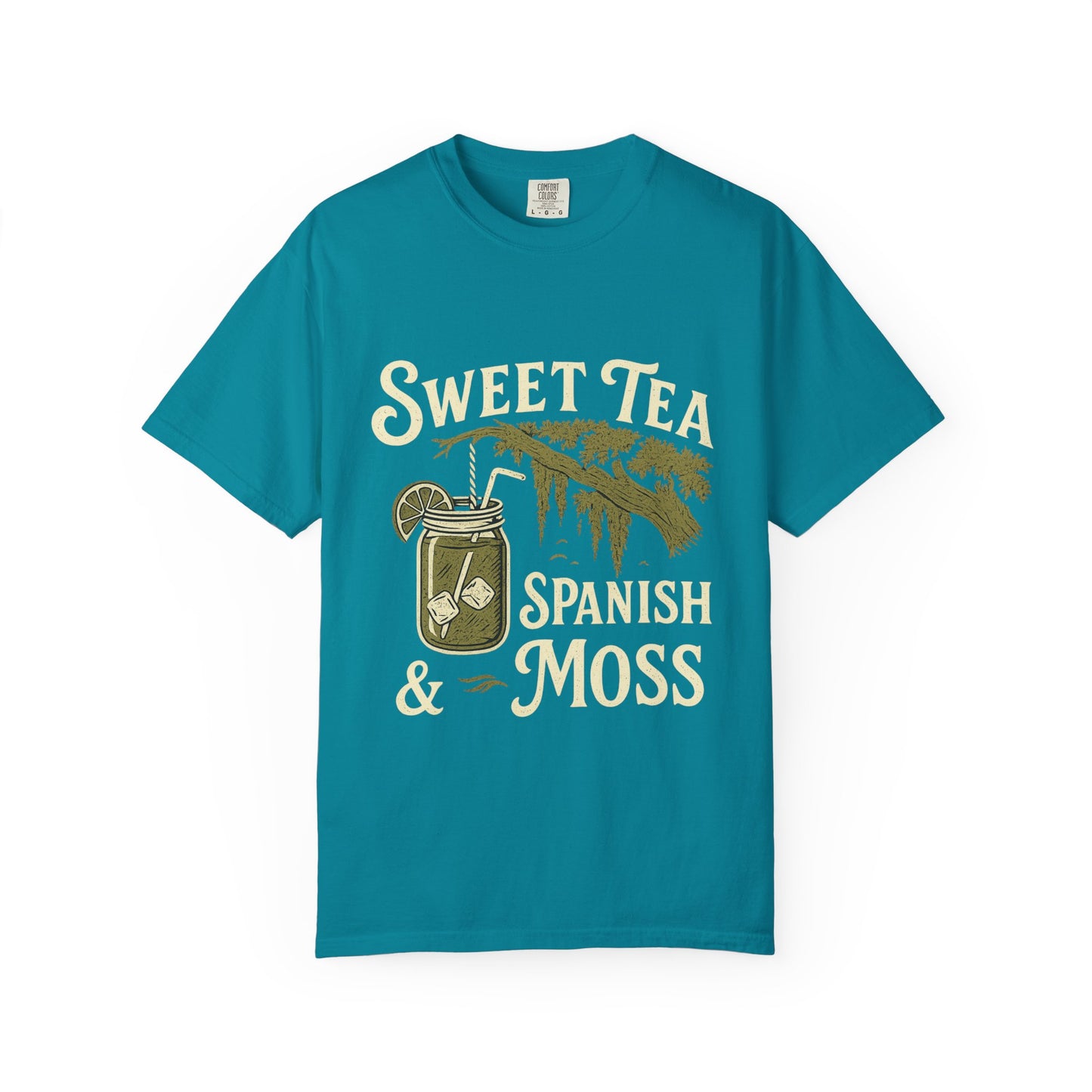 Sweet Tea & Spanish Moss T-Shirt, Vintage Style Tee, Southern Comfort Apparel, Gift for Tea Lovers, Relaxed Fit T-Shirt