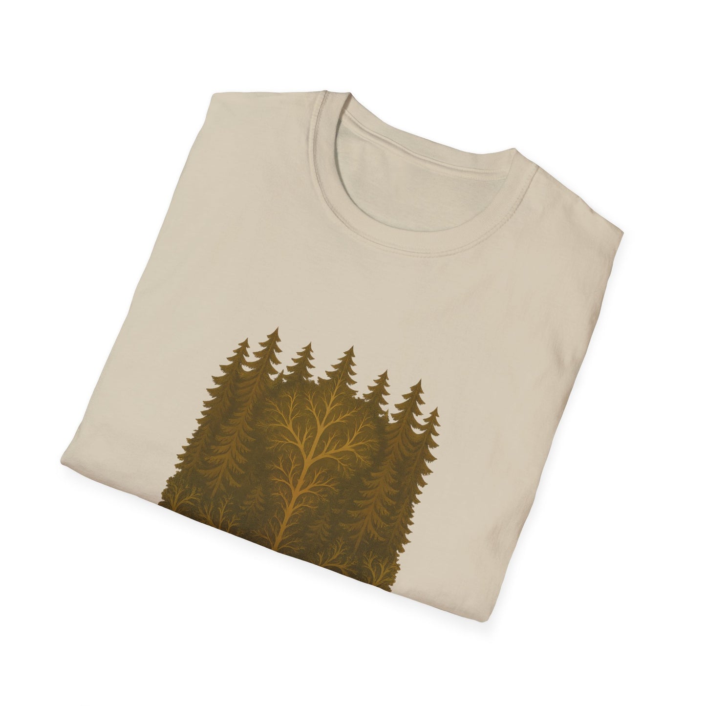 Fractal Forest T-Shirt – Nature Graphic Tee, Outdoor Shirt