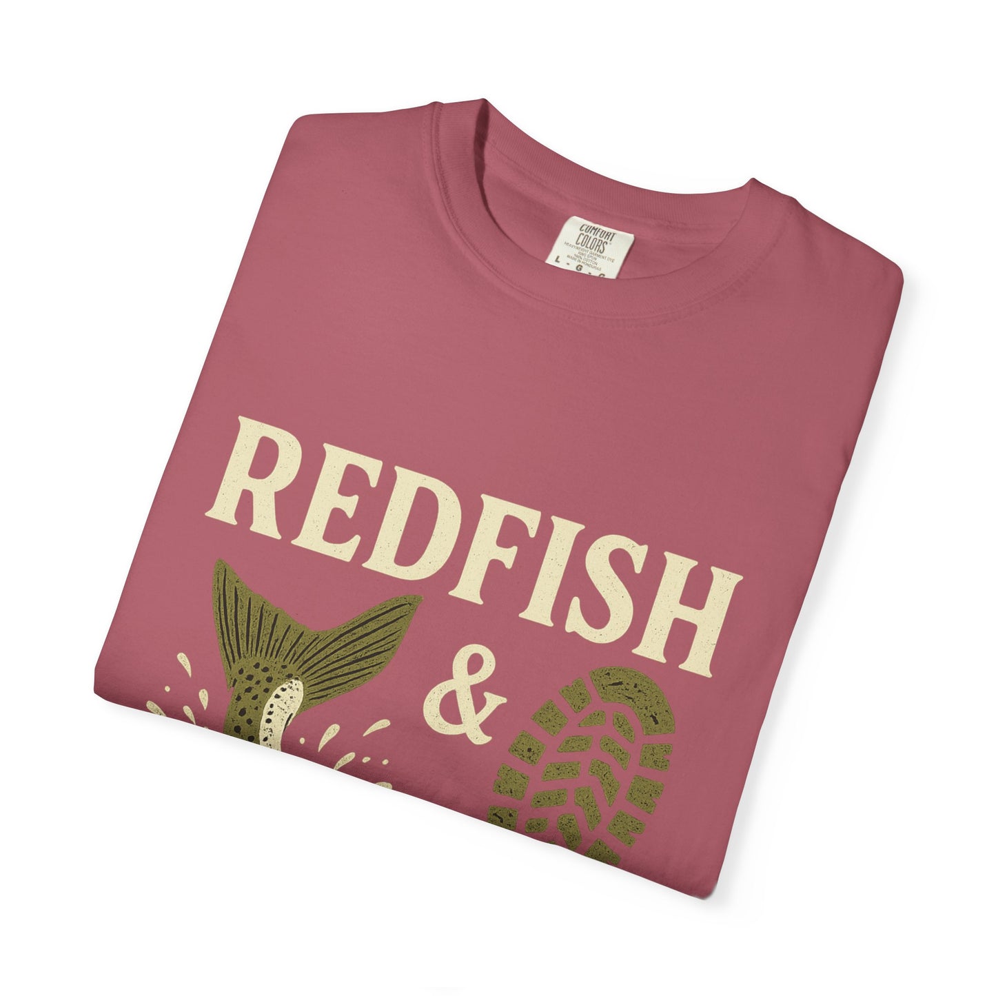 Southern Style Red Fish Garment-Dyed T-shirt