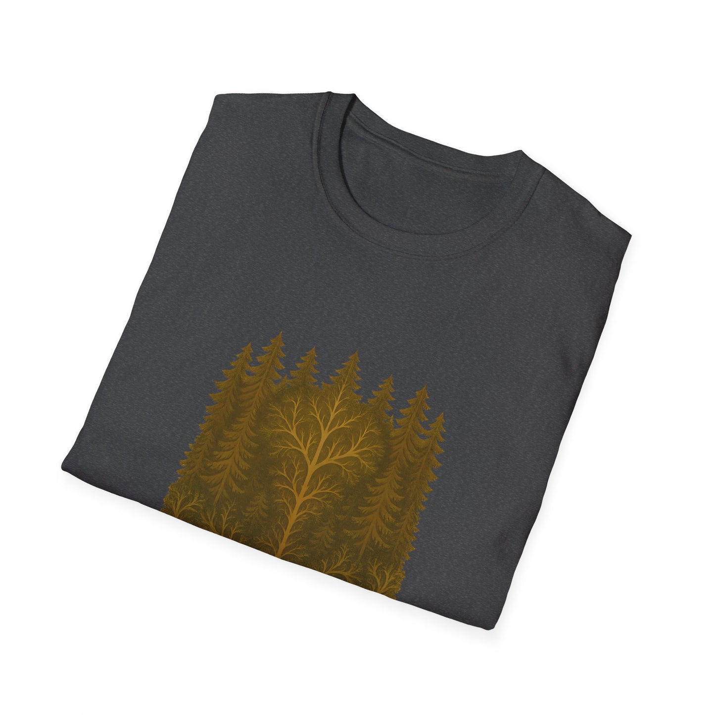 Fractal Forest T-Shirt – Nature Graphic Tee, Outdoor Shirt