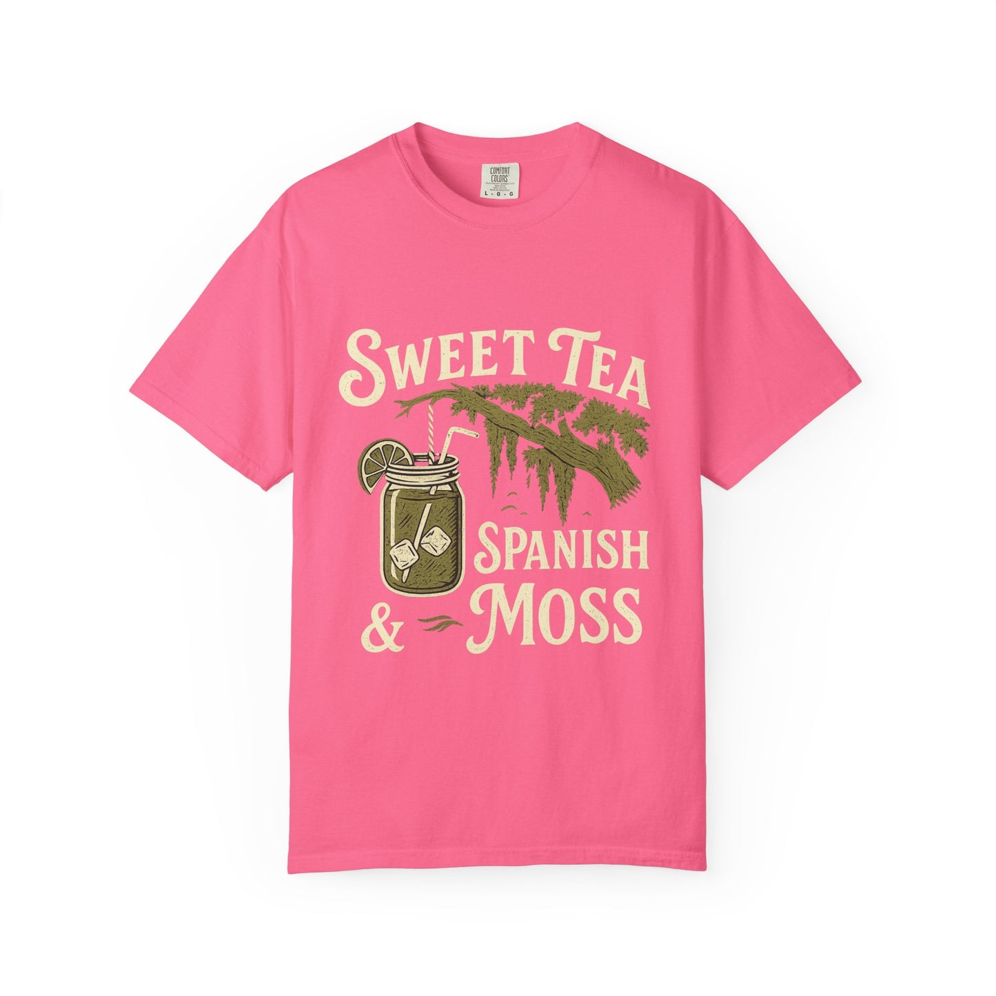 Sweet Tea & Spanish Moss T-Shirt, Vintage Style Tee, Southern Comfort Apparel, Gift for Tea Lovers, Relaxed Fit T-Shirt