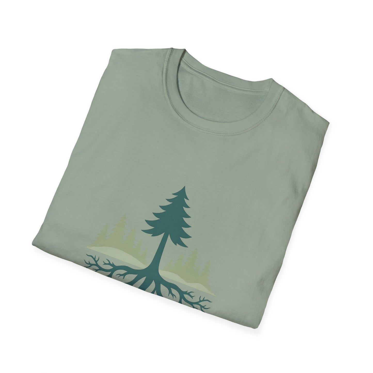 Fractal Forest T-Shirt – Nature Graphic Tee, Outdoor Shirt