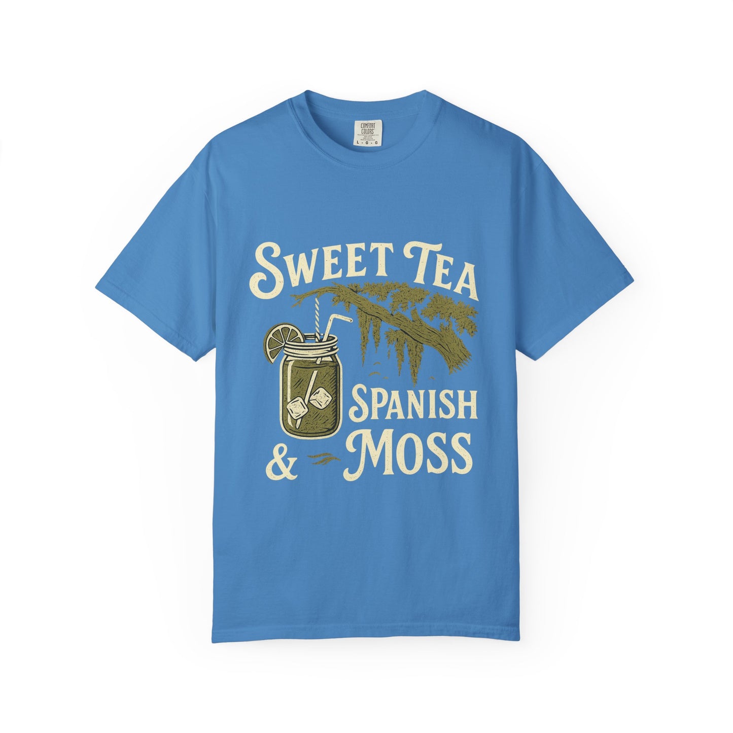Sweet Tea & Spanish Moss T-Shirt, Vintage Style Tee, Southern Comfort Apparel, Gift for Tea Lovers, Relaxed Fit T-Shirt