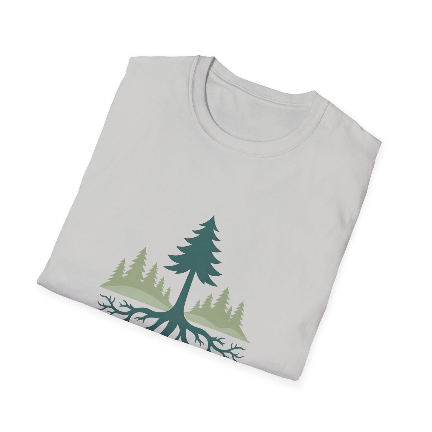 Fractal Forest T-Shirt – Nature Graphic Tee, Outdoor Shirt