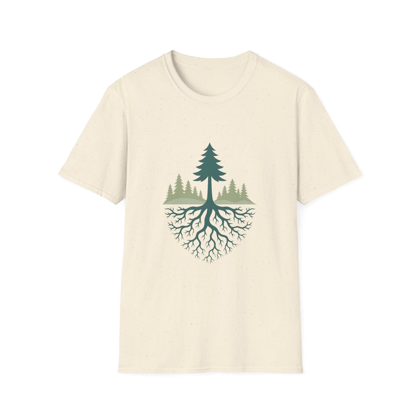 Fractal Forest T-Shirt – Nature Graphic Tee, Outdoor Shirt