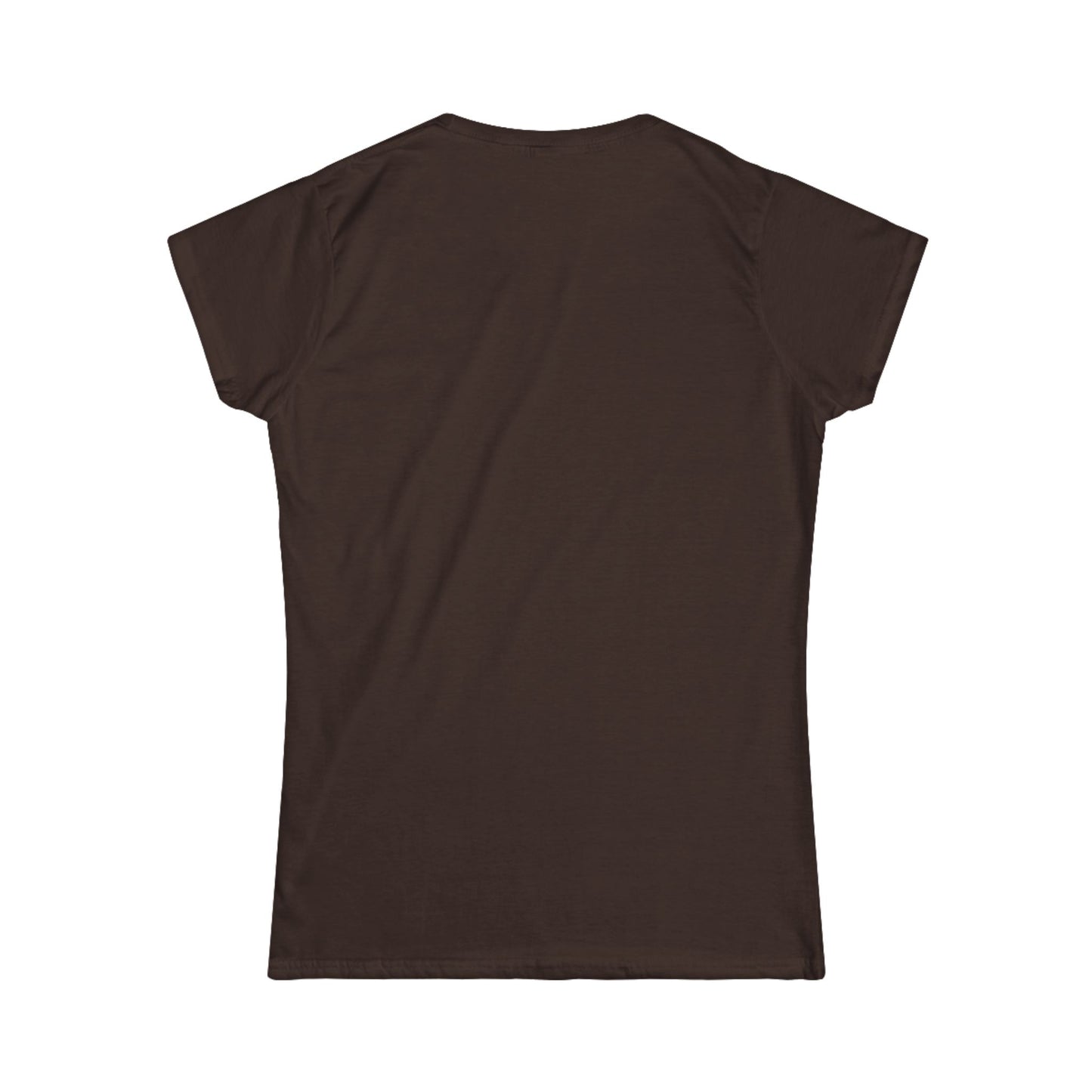 Nature-Inspired Women's Softstyle Tee with Custom and Unique Fractal Forest Design, Eco-Friendly Fashion, Perfect for Nature Lovers, Casual Wear, Gift for Her