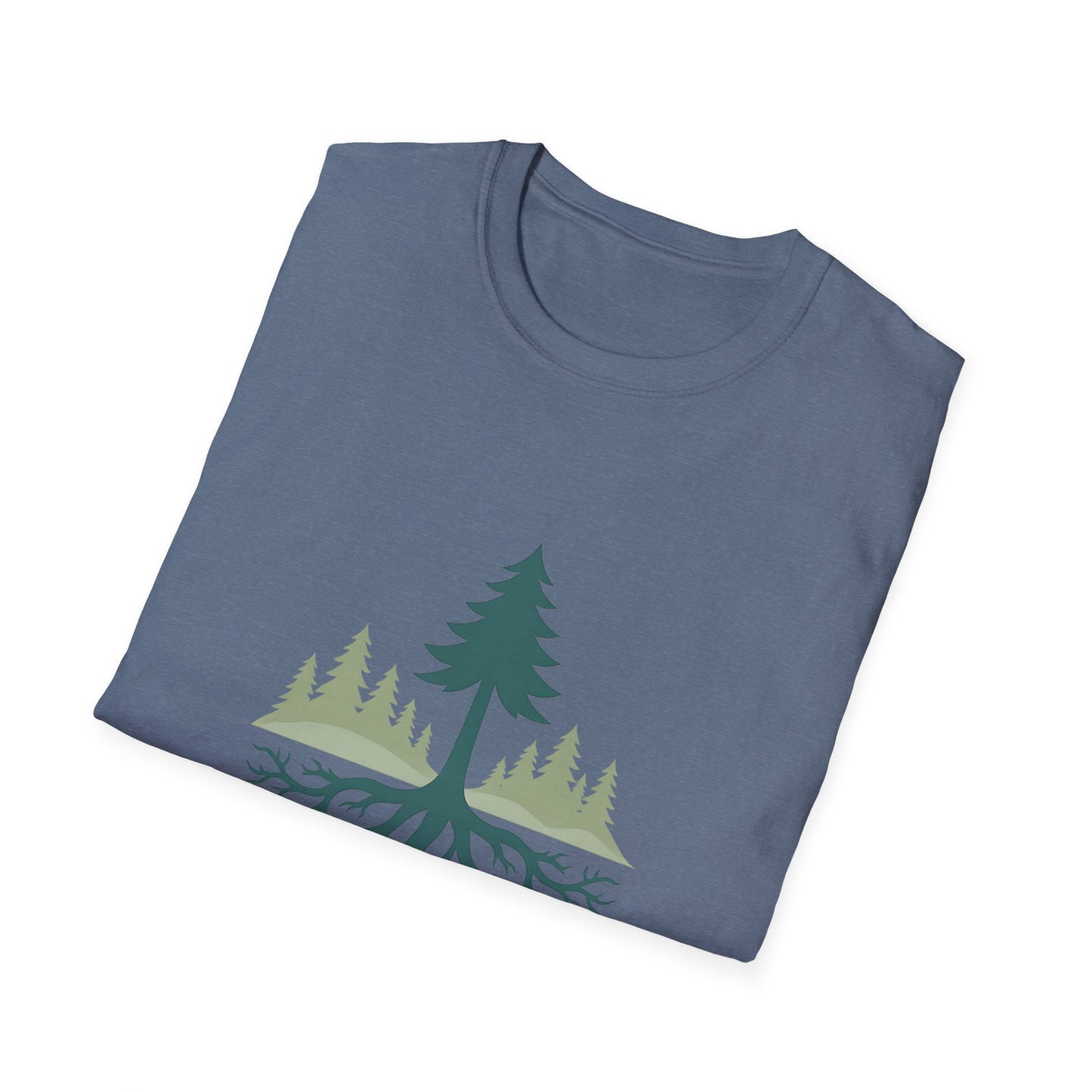 Fractal Forest T-Shirt – Nature Graphic Tee, Outdoor Shirt