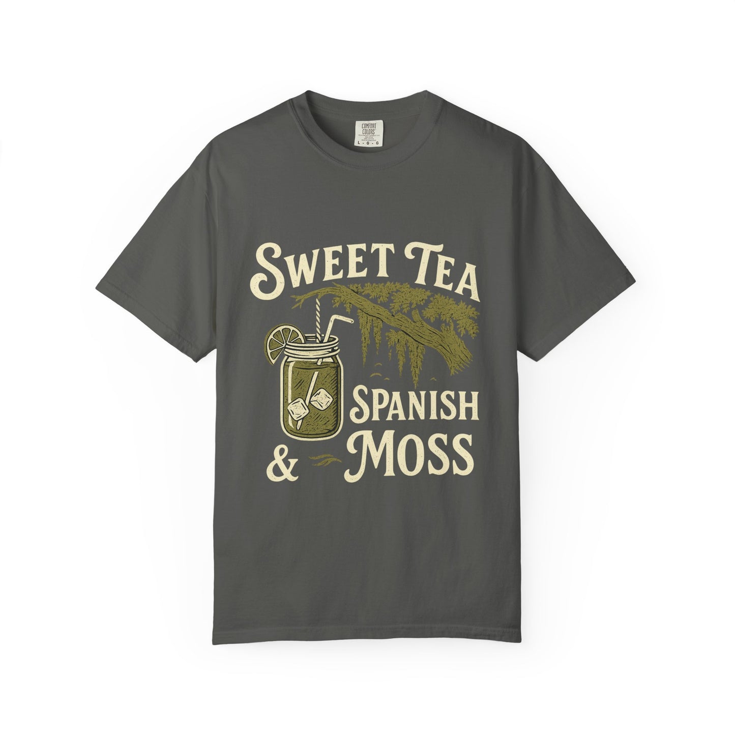 Sweet Tea & Spanish Moss T-Shirt, Vintage Style Tee, Southern Comfort Apparel, Gift for Tea Lovers, Relaxed Fit T-Shirt