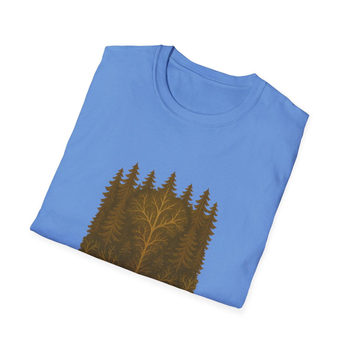 Fractal Forest T-Shirt – Nature Graphic Tee, Outdoor Shirt
