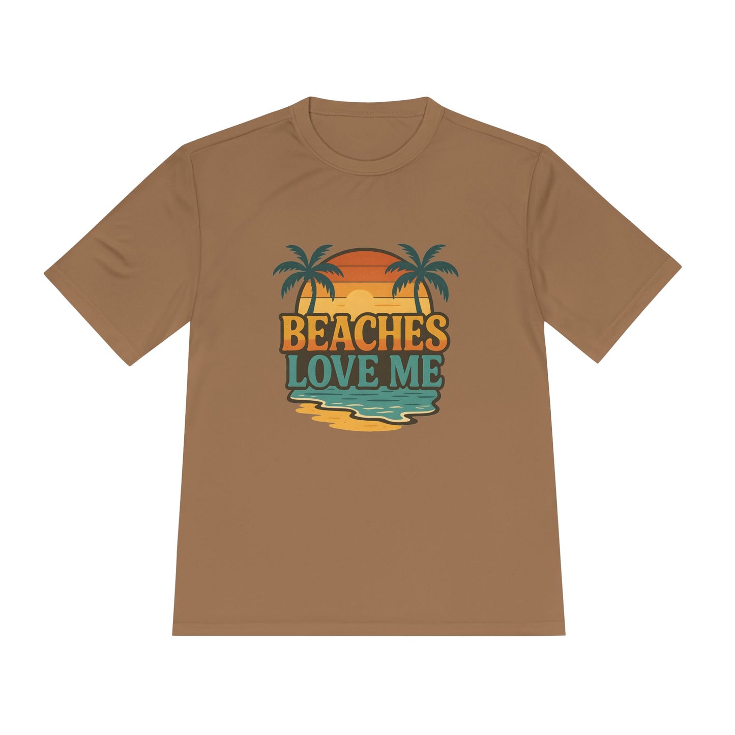 Beach Vibes Unisex Moisture Wicking Tee, Summer T-Shirt, Vacation Wear, Funny Beach Shirt, Gift for Beach Lovers, Outdoor Activities