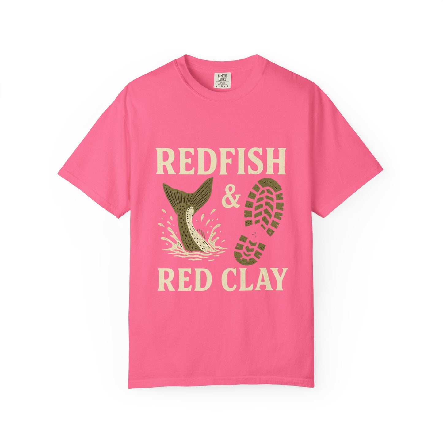 Southern Style Red Fish Garment-Dyed T-shirt