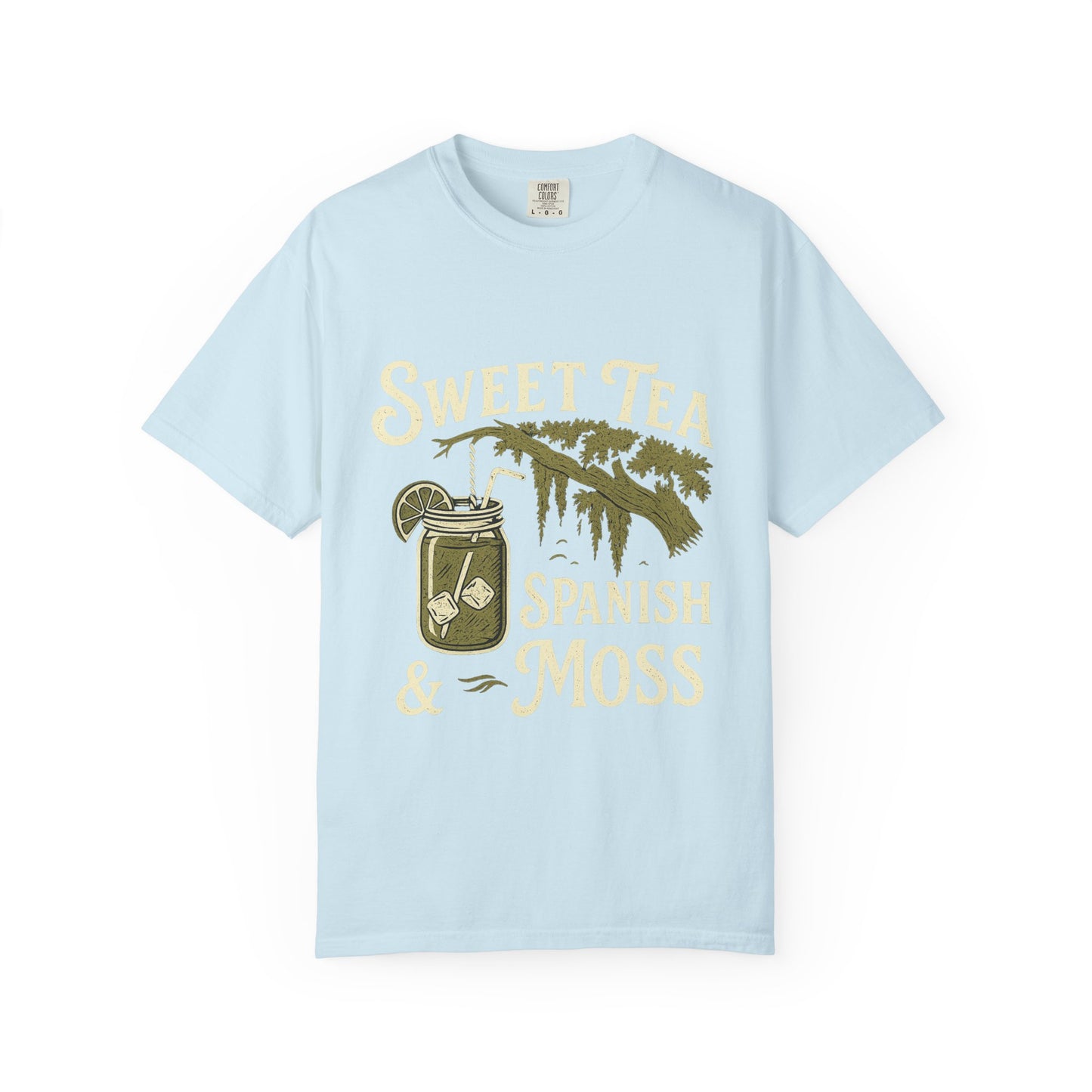 Sweet Tea & Spanish Moss T-Shirt, Vintage Style Tee, Southern Comfort Apparel, Gift for Tea Lovers, Relaxed Fit T-Shirt