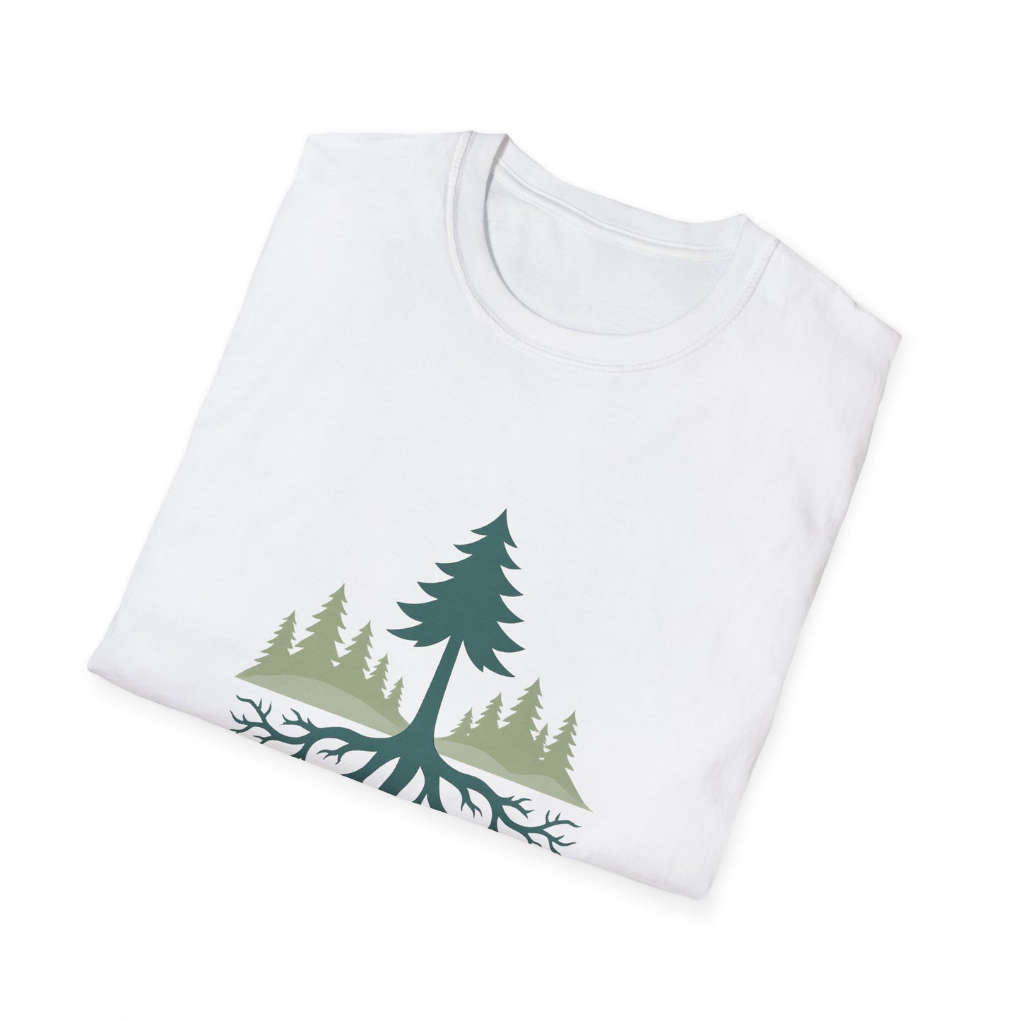 Fractal Forest T-Shirt – Nature Graphic Tee, Outdoor Shirt