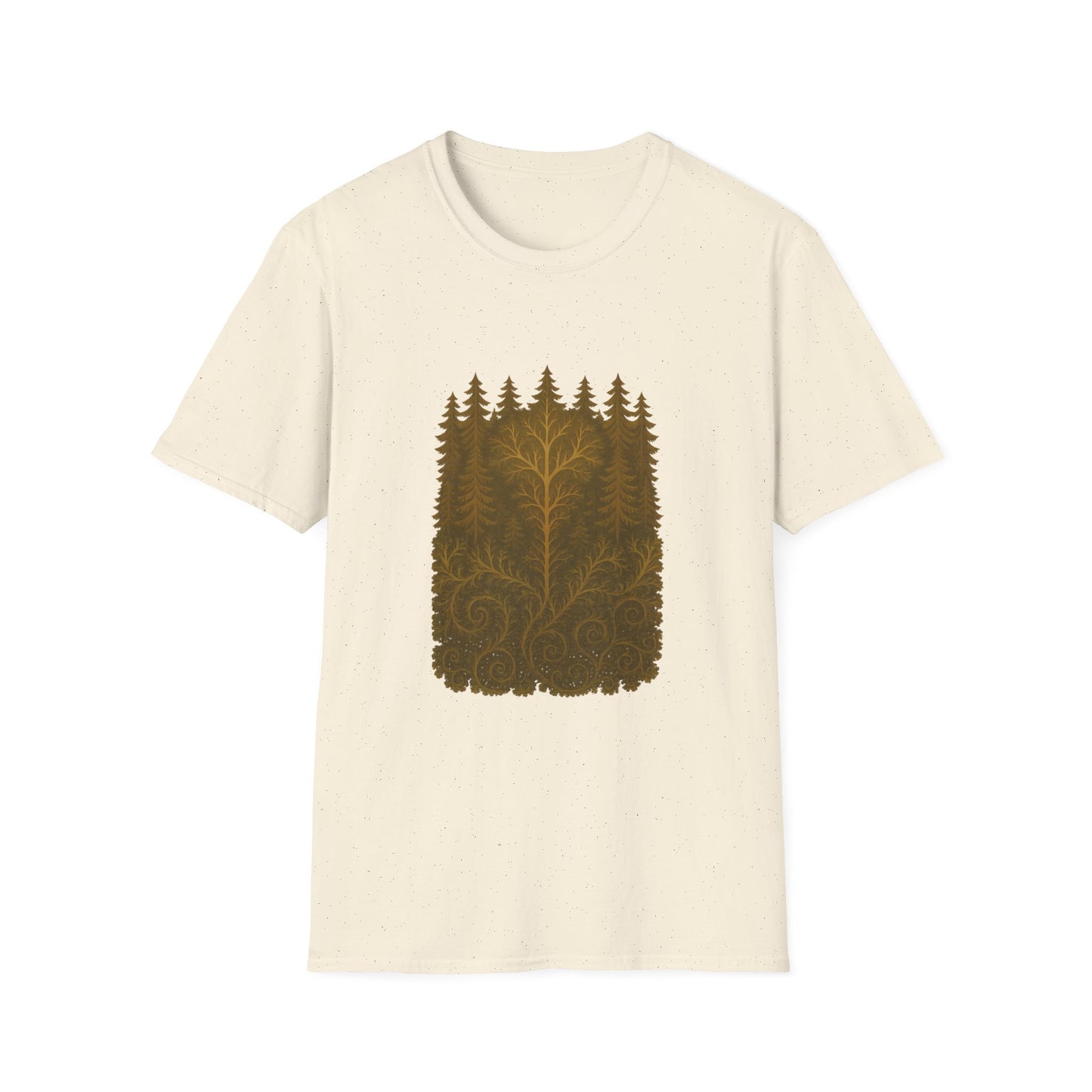 Fractal Forest T-Shirt – Nature Graphic Tee, Outdoor Shirt