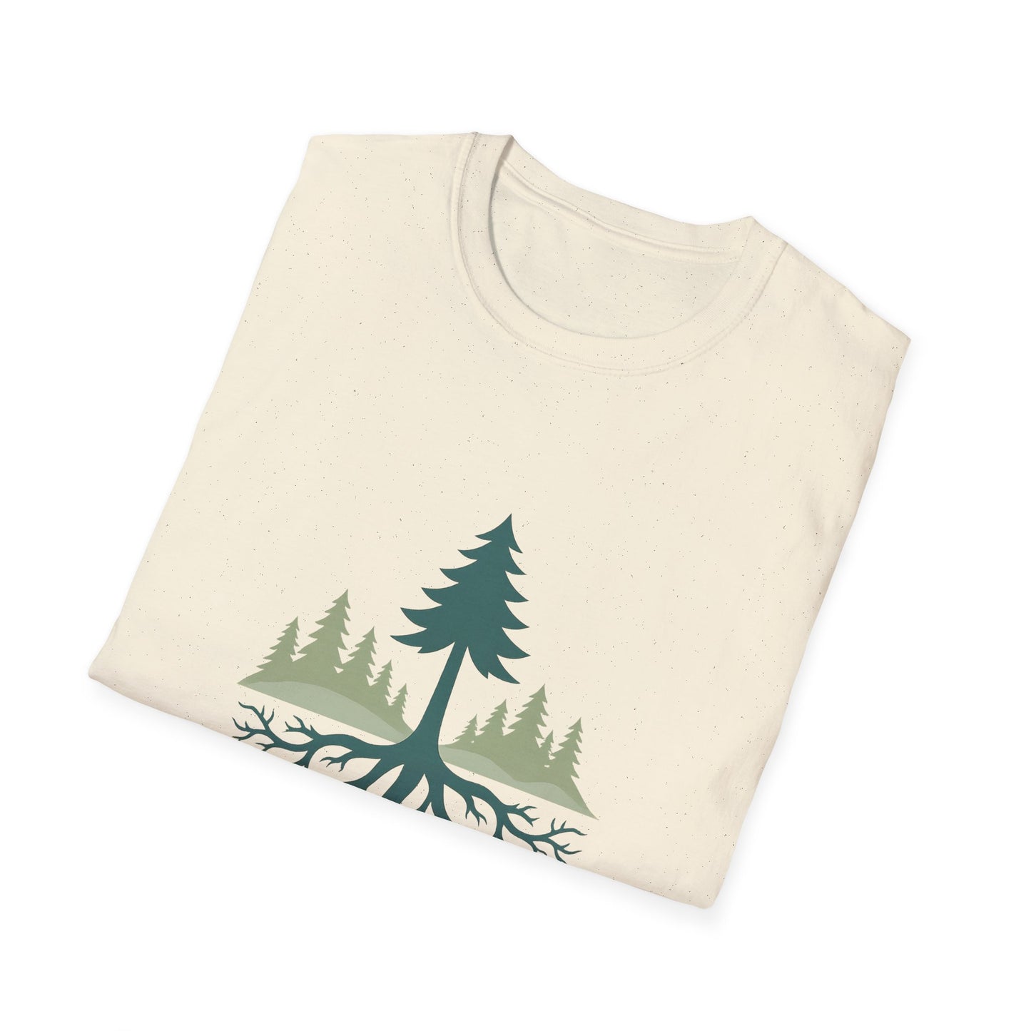 Fractal Forest T-Shirt – Nature Graphic Tee, Outdoor Shirt