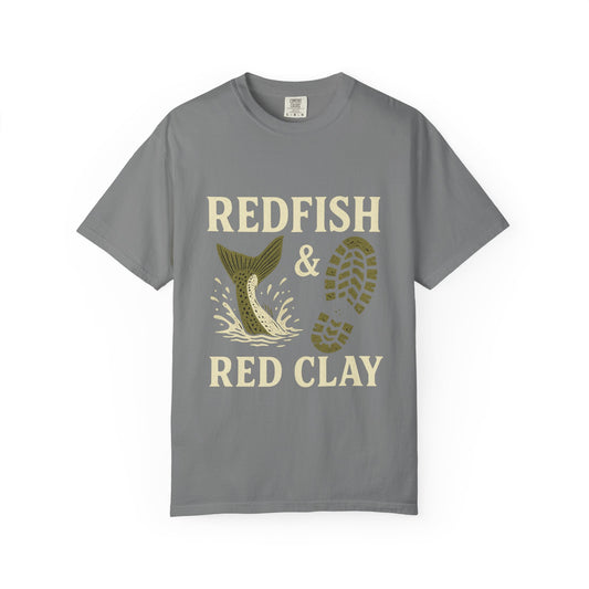 Southern Style Red Fish Garment-Dyed T-shirt