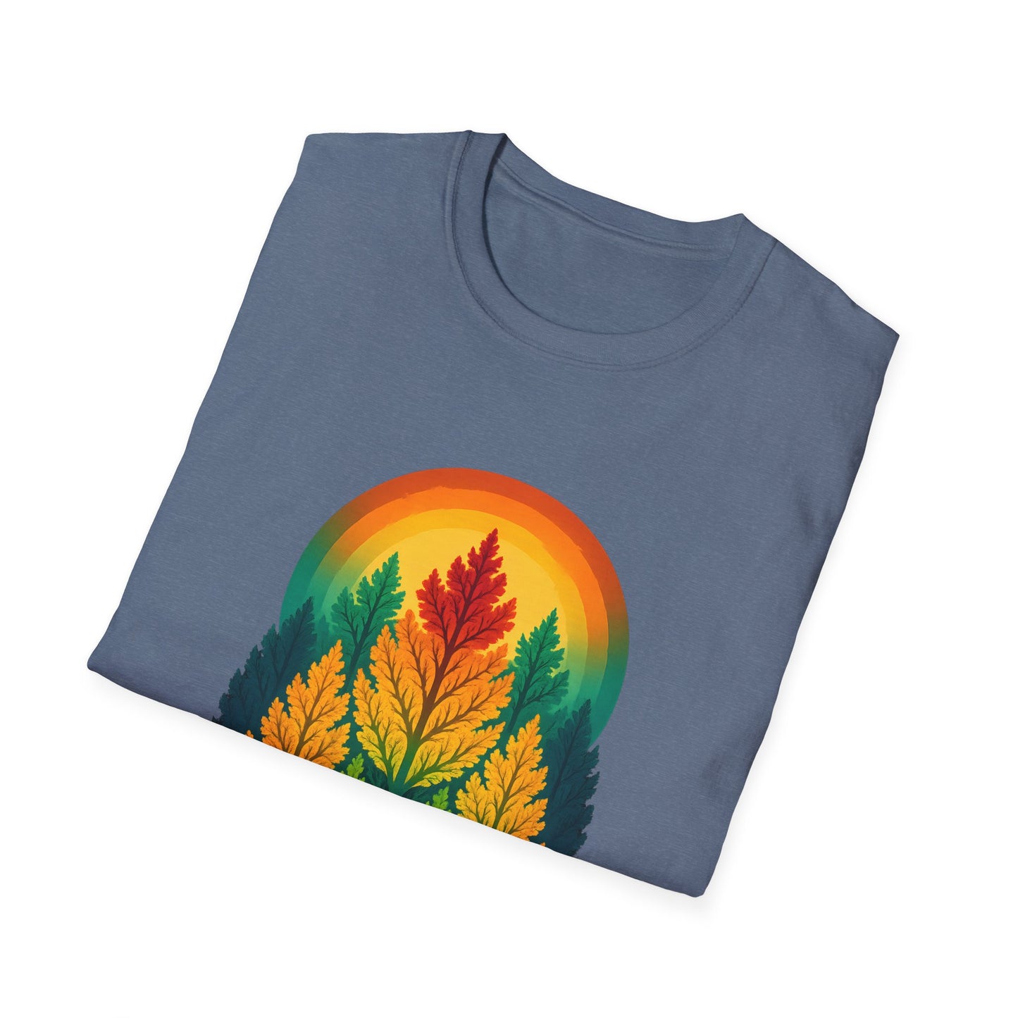 Fractal Forest T-Shirt – Nature Graphic Tee, Outdoor Shirt