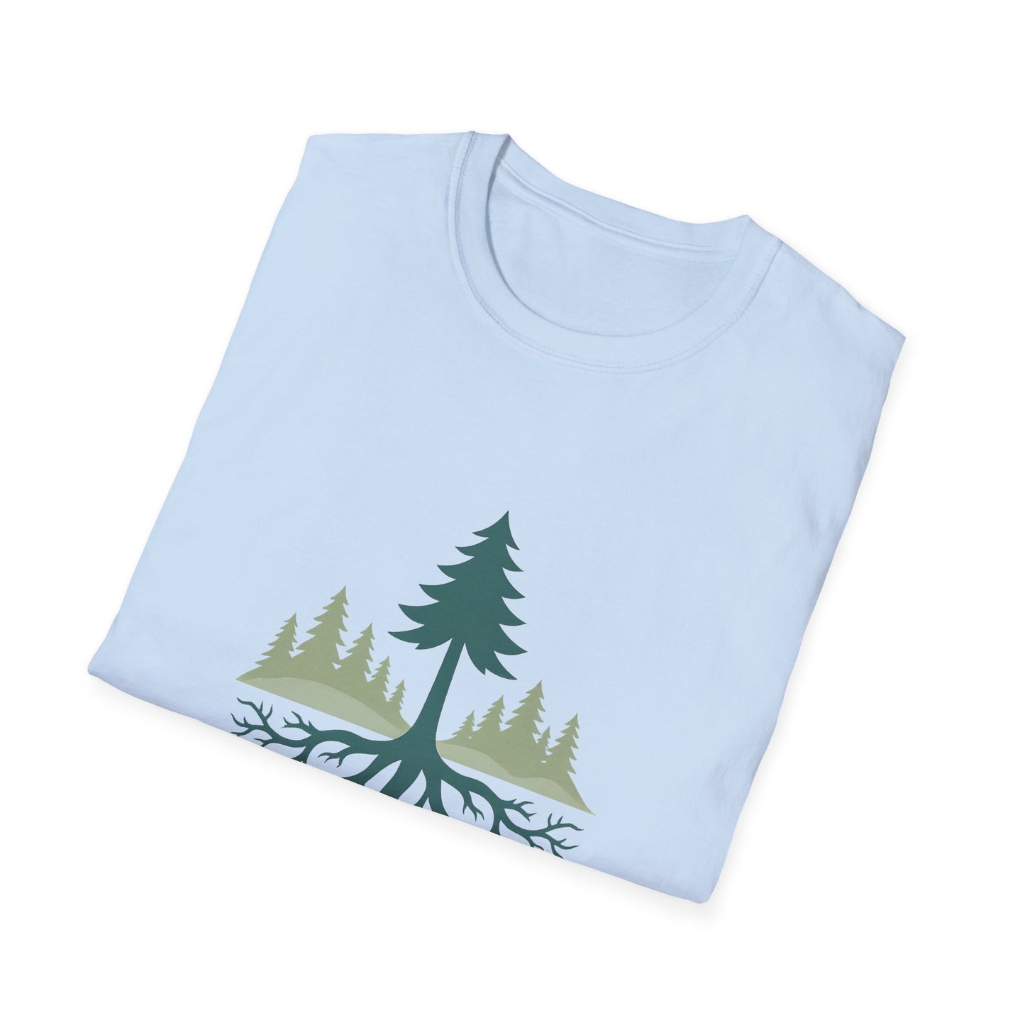 Fractal Forest T-Shirt – Nature Graphic Tee, Outdoor Shirt
