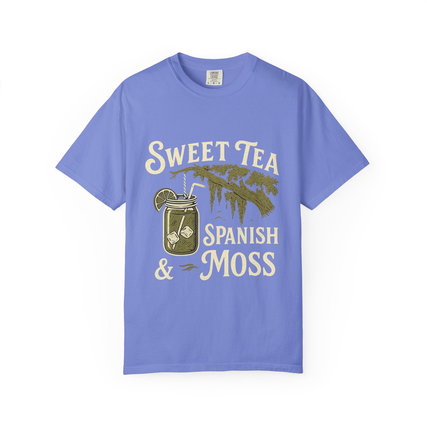Sweet Tea & Spanish Moss T-Shirt, Vintage Style Tee, Southern Comfort Apparel, Gift for Tea Lovers, Relaxed Fit T-Shirt