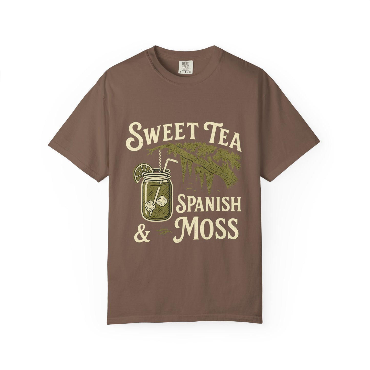 Sweet Tea & Spanish Moss T-Shirt, Vintage Style Tee, Southern Comfort Apparel, Gift for Tea Lovers, Relaxed Fit T-Shirt