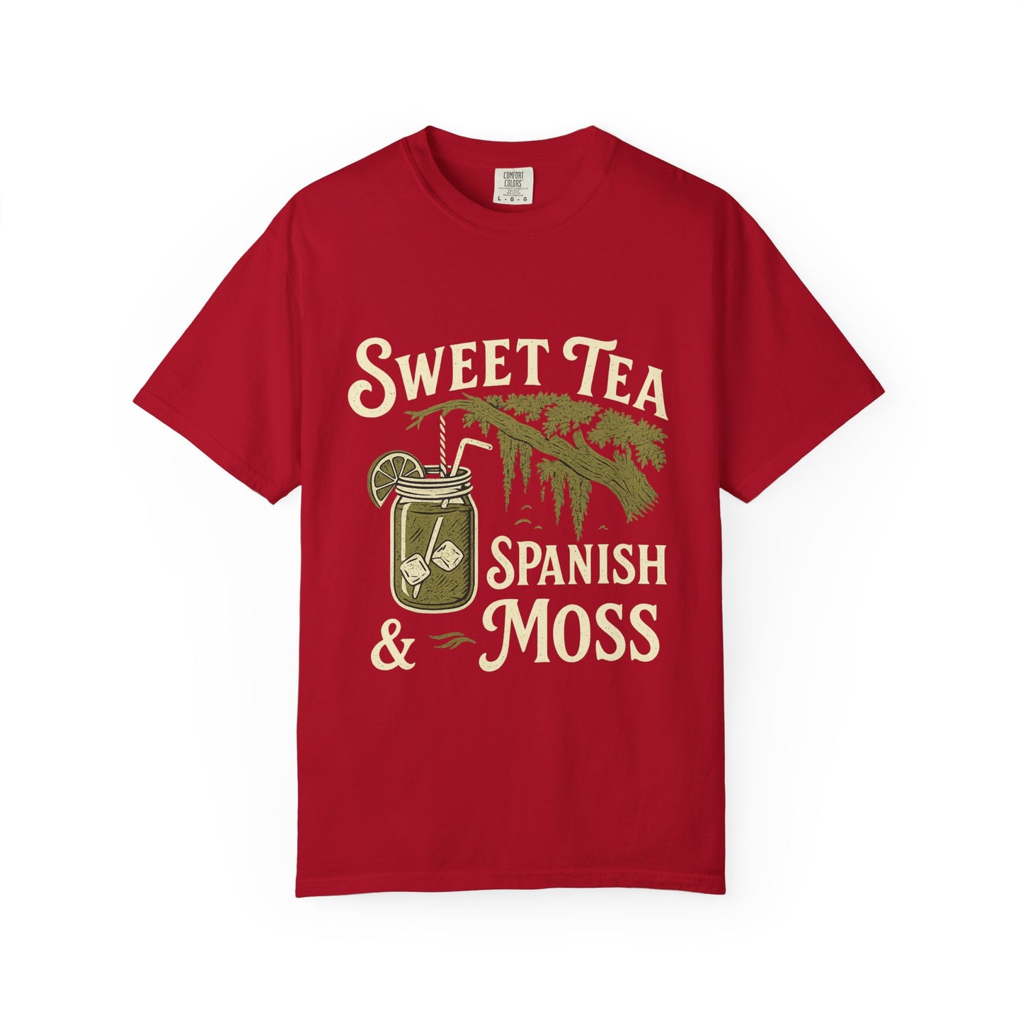 Sweet Tea & Spanish Moss T-Shirt, Vintage Style Tee, Southern Comfort Apparel, Gift for Tea Lovers, Relaxed Fit T-Shirt