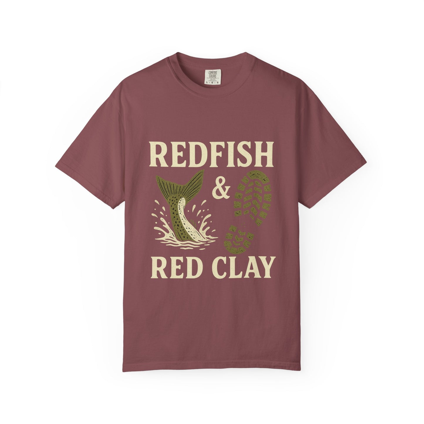 Southern Style Red Fish Garment-Dyed T-shirt
