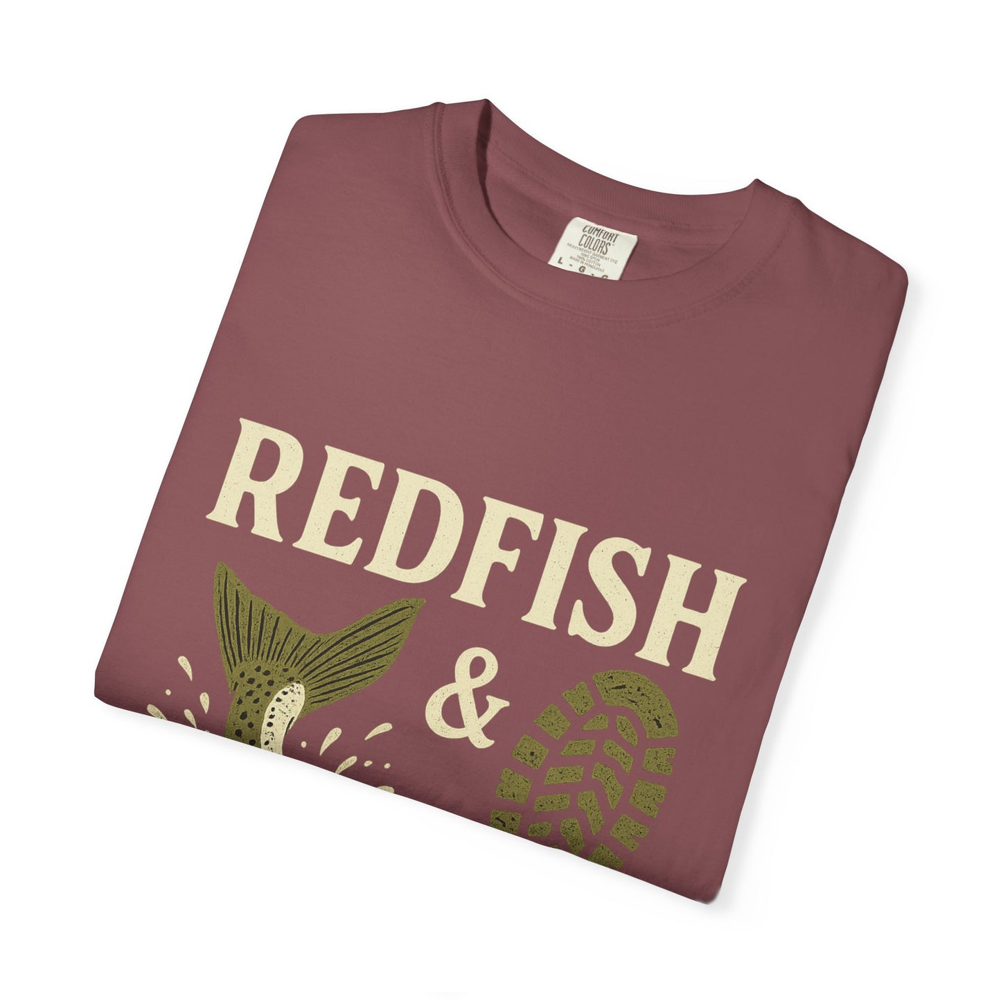 Southern Style Red Fish Garment-Dyed T-shirt