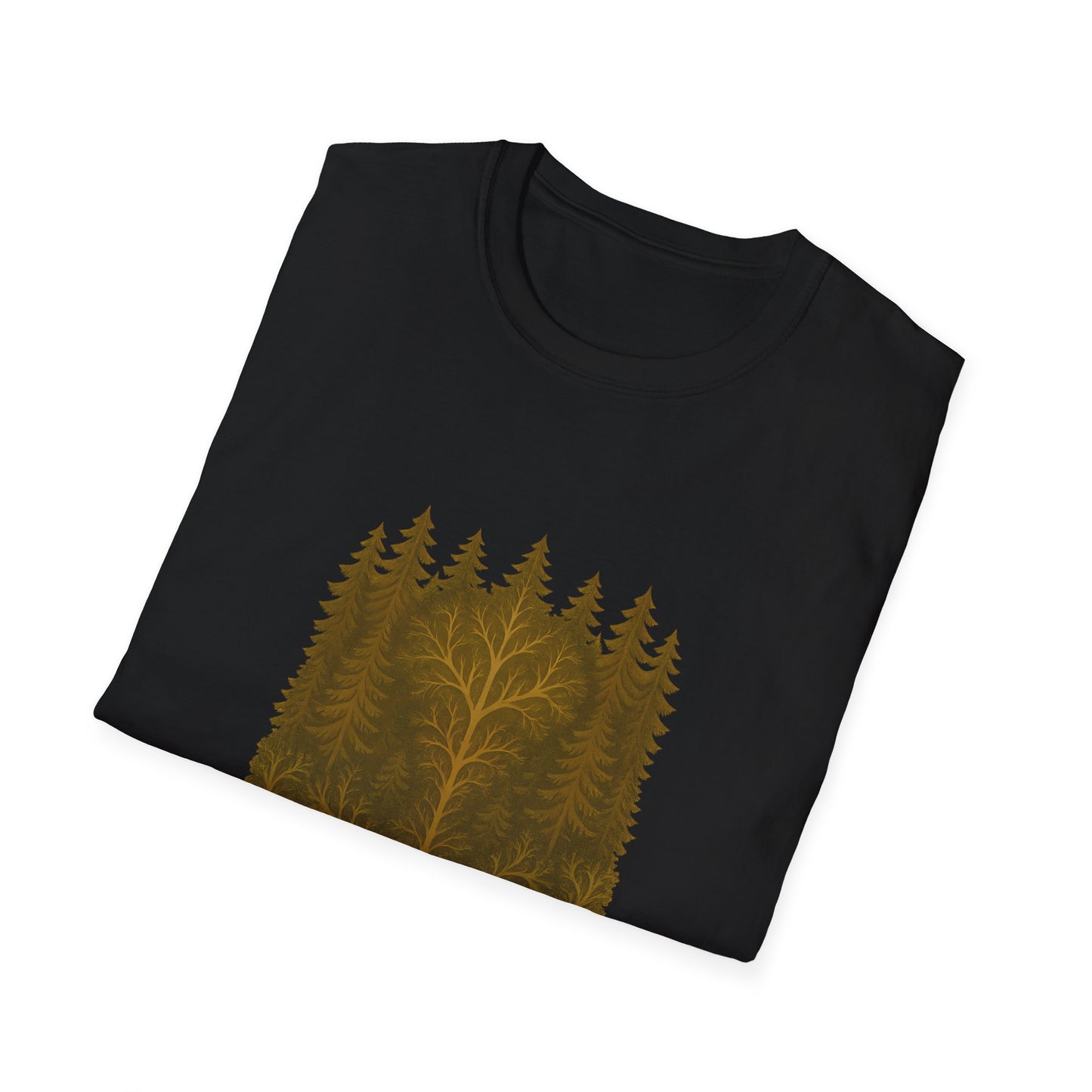 Fractal Forest T-Shirt – Nature Graphic Tee, Outdoor Shirt