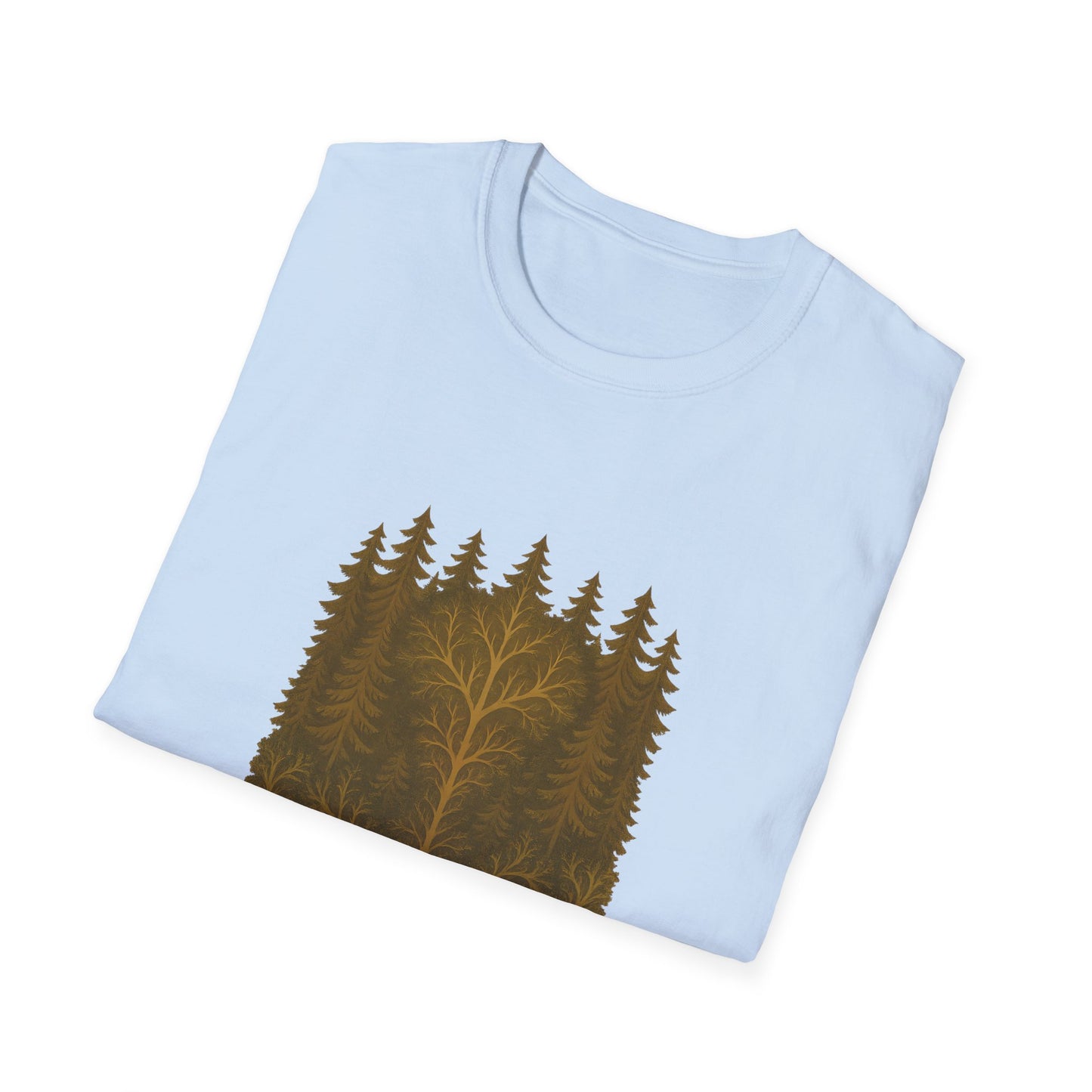 Fractal Forest T-Shirt – Nature Graphic Tee, Outdoor Shirt