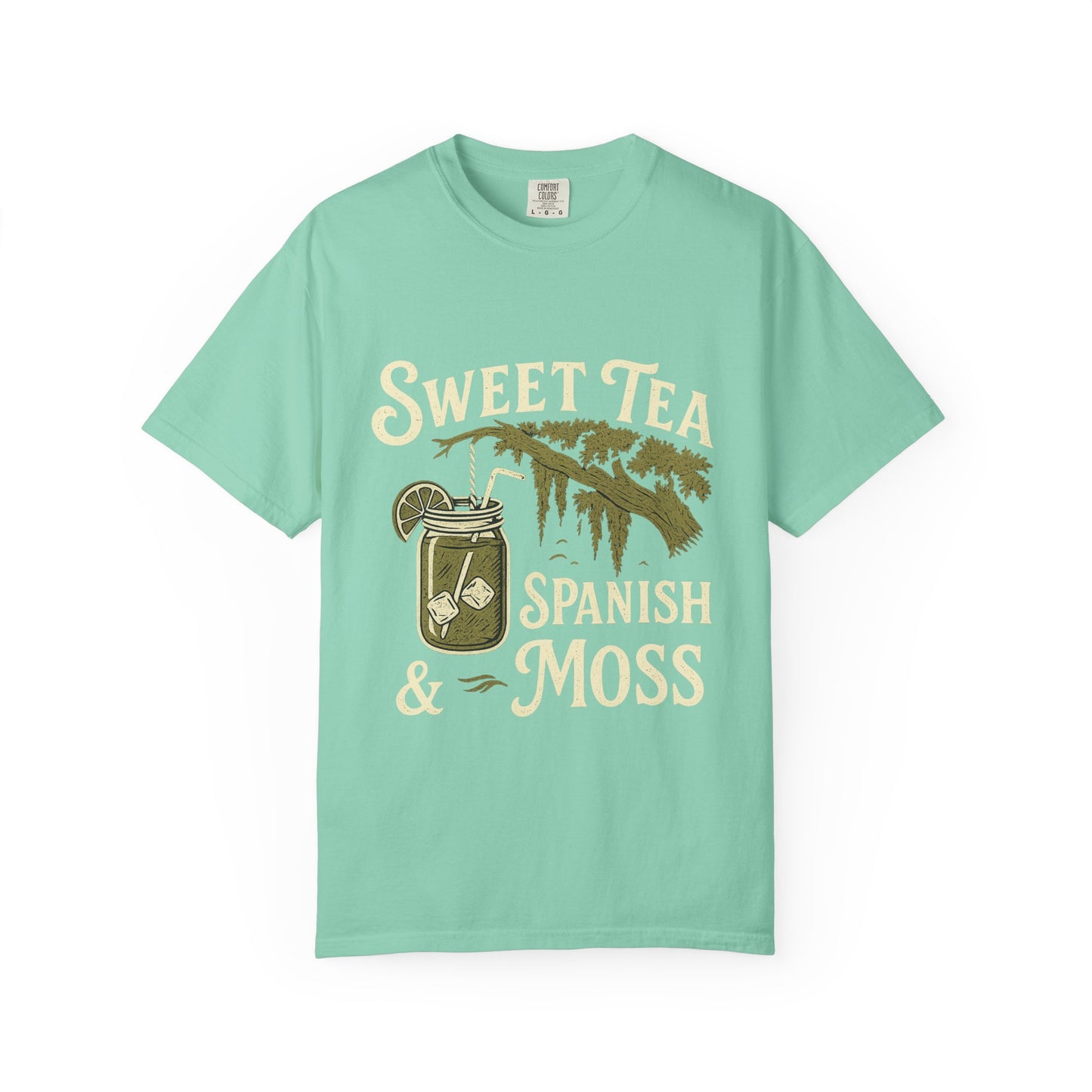 Sweet Tea & Spanish Moss T-Shirt, Vintage Style Tee, Southern Comfort Apparel, Gift for Tea Lovers, Relaxed Fit T-Shirt