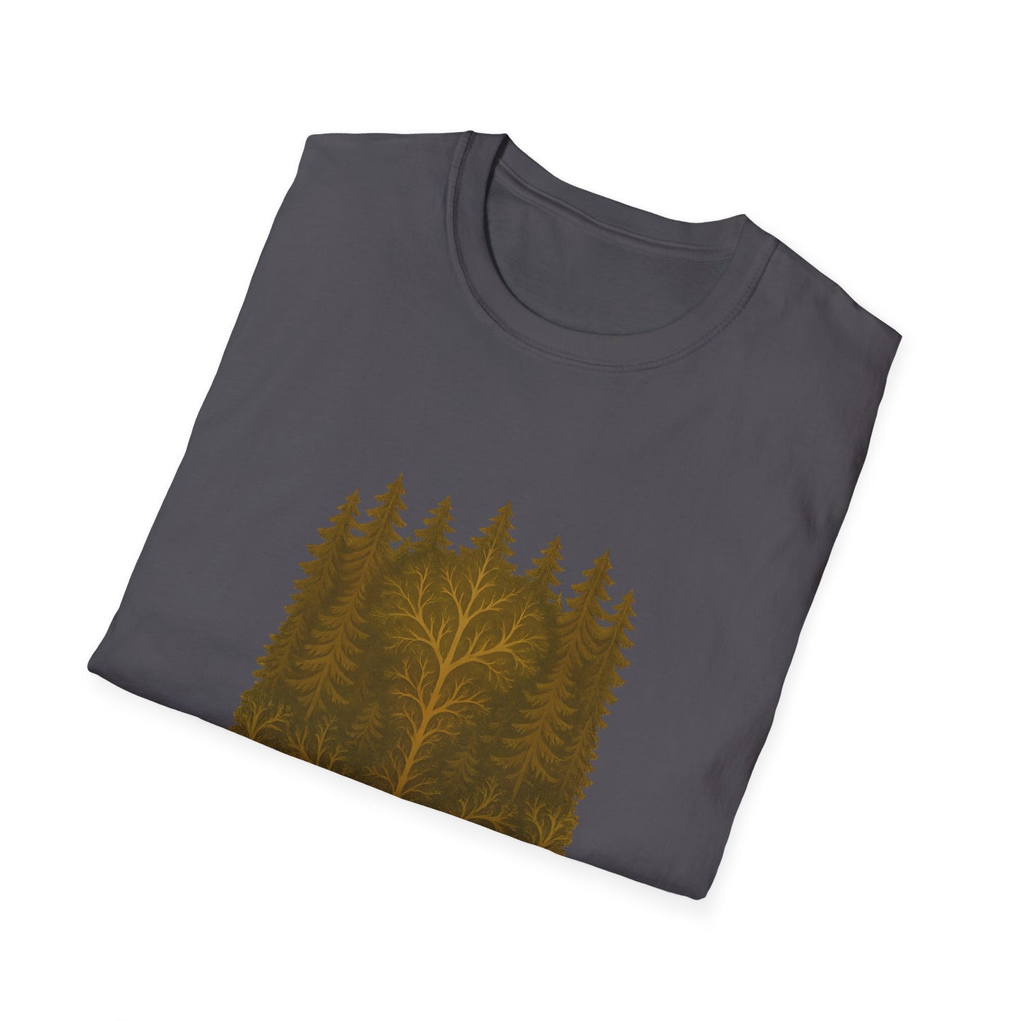 Fractal Forest T-Shirt – Nature Graphic Tee, Outdoor Shirt